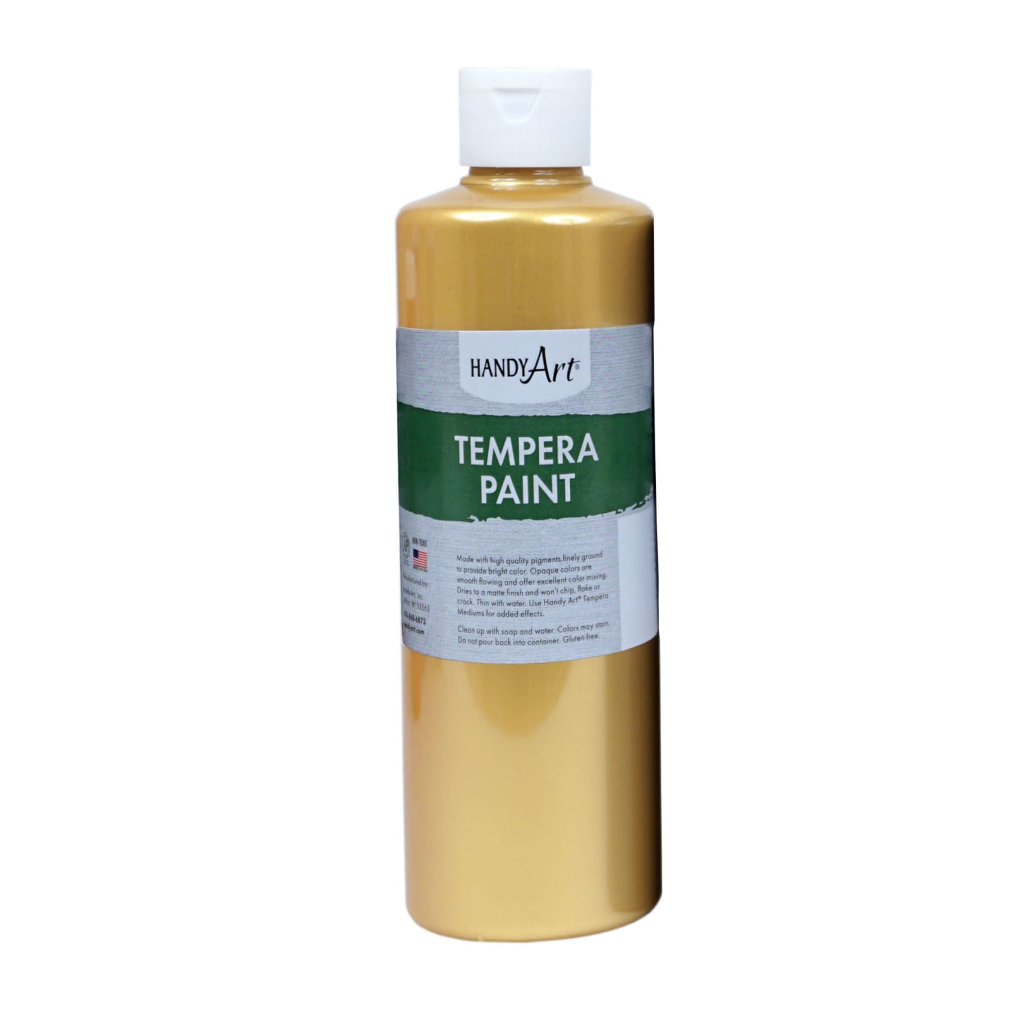 Handy Art Metallic Tempera Paints, 16 Oz, Gold, Pack Of 3 Paints - Image 3