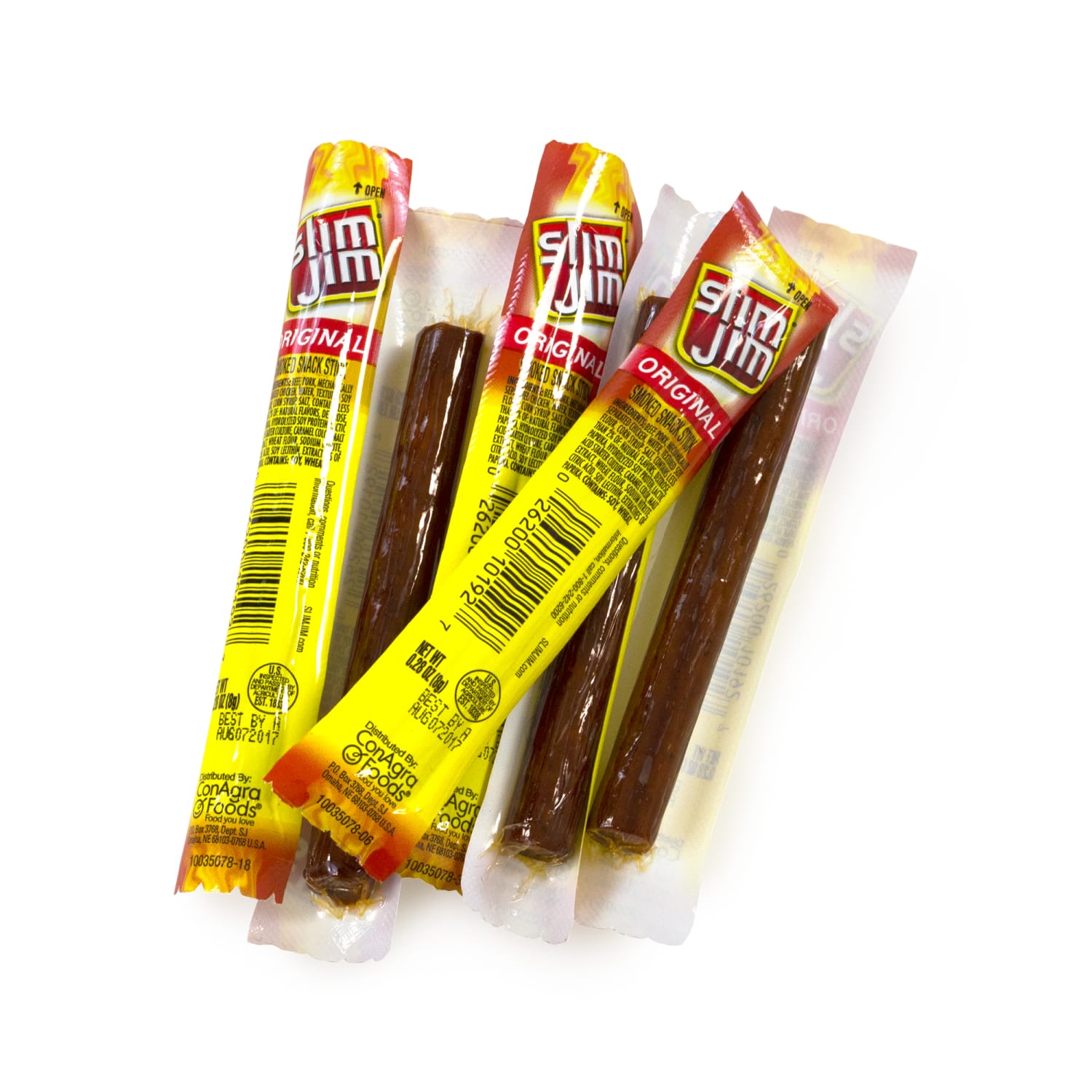 Slim Jim Snack-Sized Smoked Meat Sticks, 0.28 Oz, Box Of 120 Sticks - Image 3
