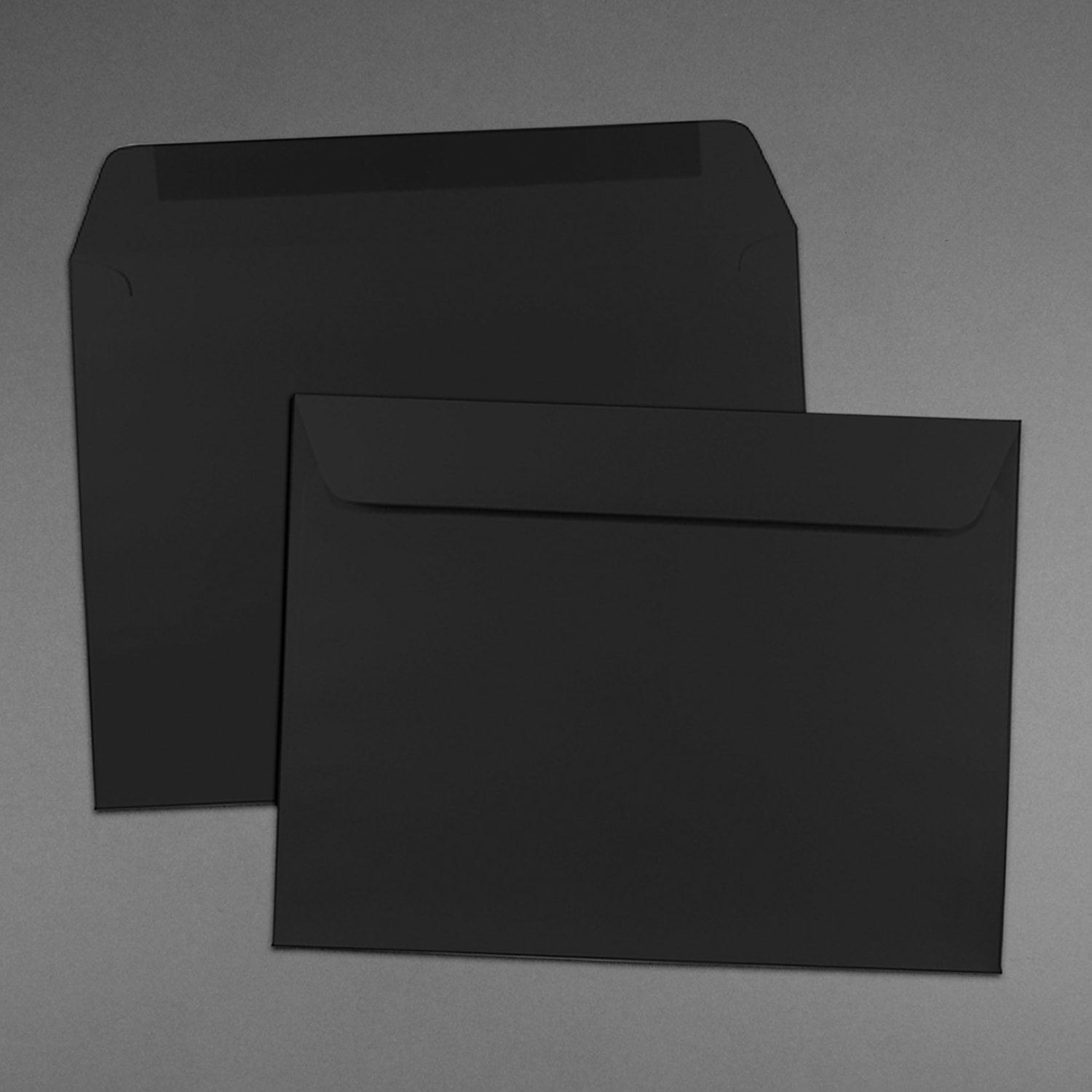 JAM Paper Booklet Envelopes, 9in x 12in, Gummed Seal, Smooth Black, Pack Of 25 - Image 5