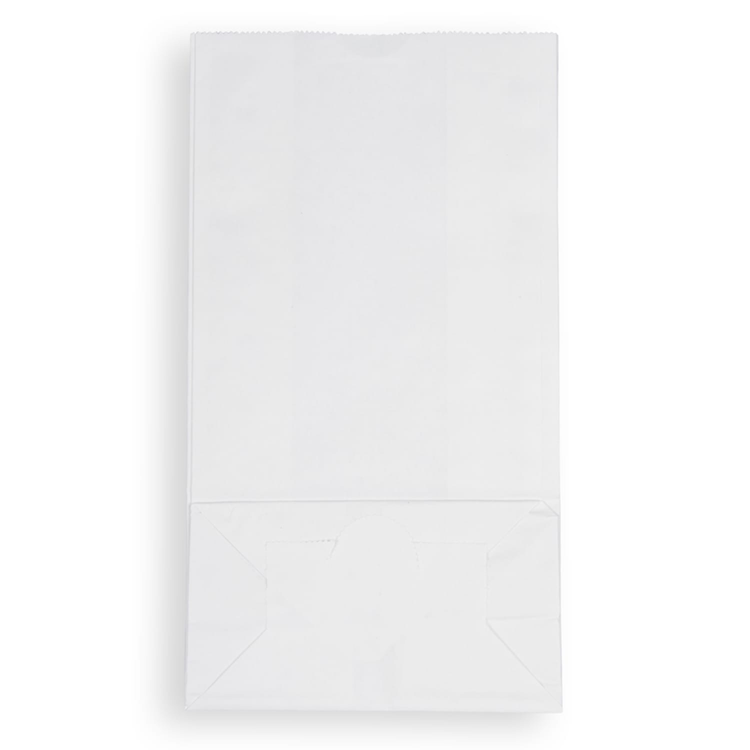 JAM Paper Small Kraft Lunch Bags, 4-1/8in x 8in x 2-1/4in, White, Pack Of 25 Bags - Image 4