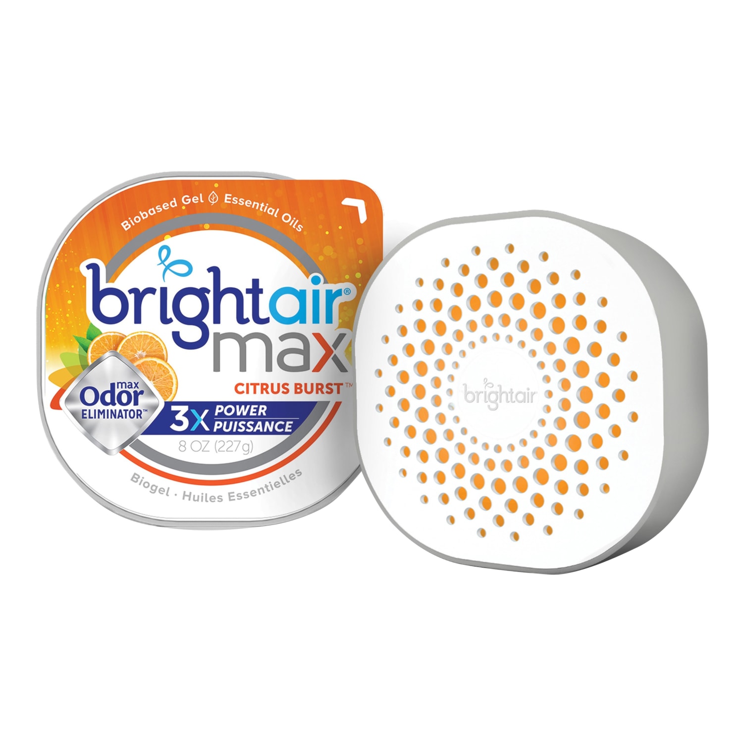 Bright Air Max Scented Gel Odor Eliminator - Gel - 8 oz - Citrus