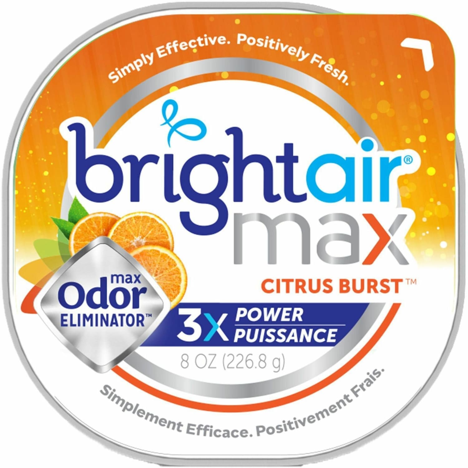 Bright Air Max Scented Gel Odor Eliminator - Gel - 8 oz - Citrus - Image 3