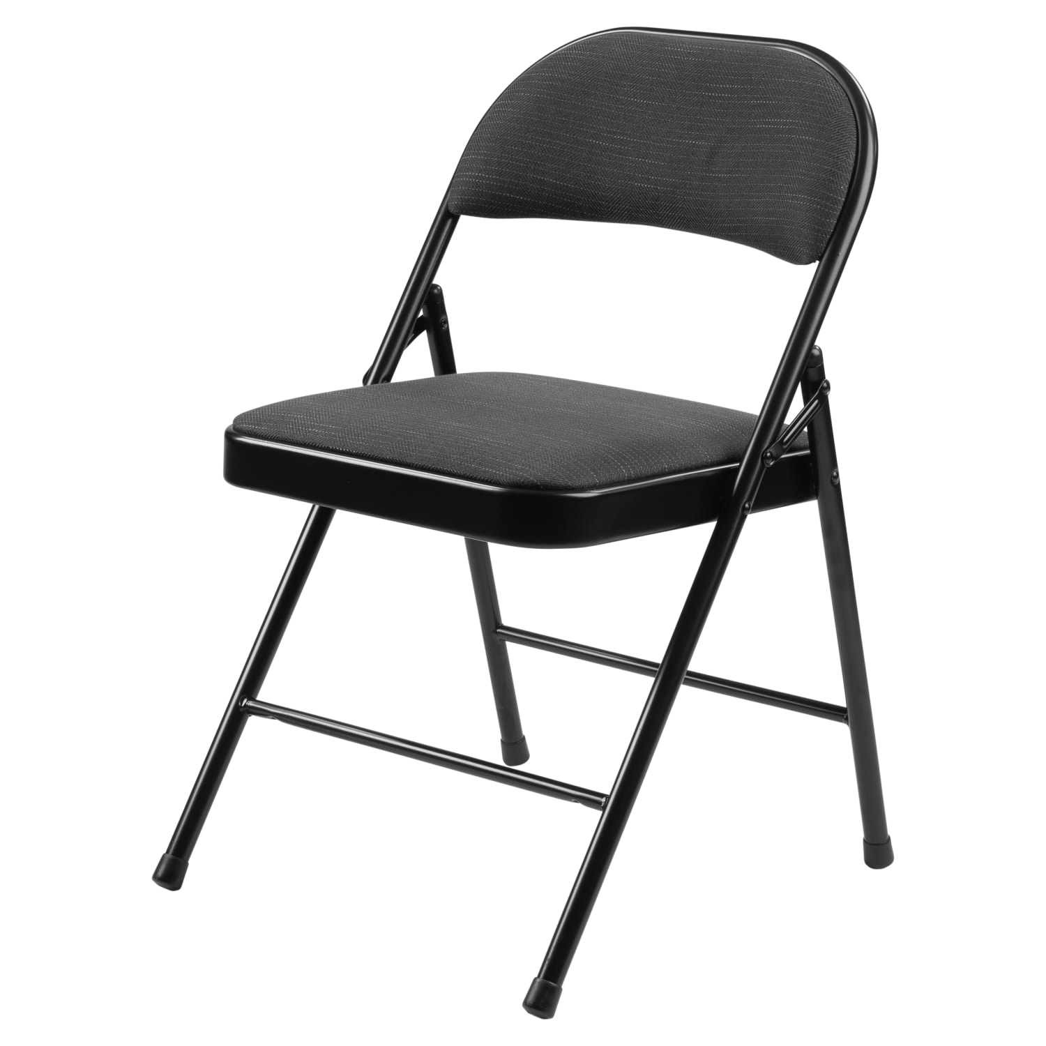National Public Seating Commercialine 970 Series Fabric Upholstered Folding Chairs, Star Trail Black, Pack Of 4 Chairs - Image 4