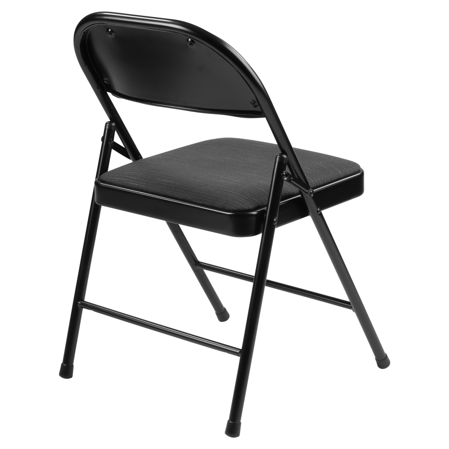 National Public Seating Commercialine 970 Series Fabric Upholstered Folding Chairs, Star Trail Black, Pack Of 4 Chairs - Image 6