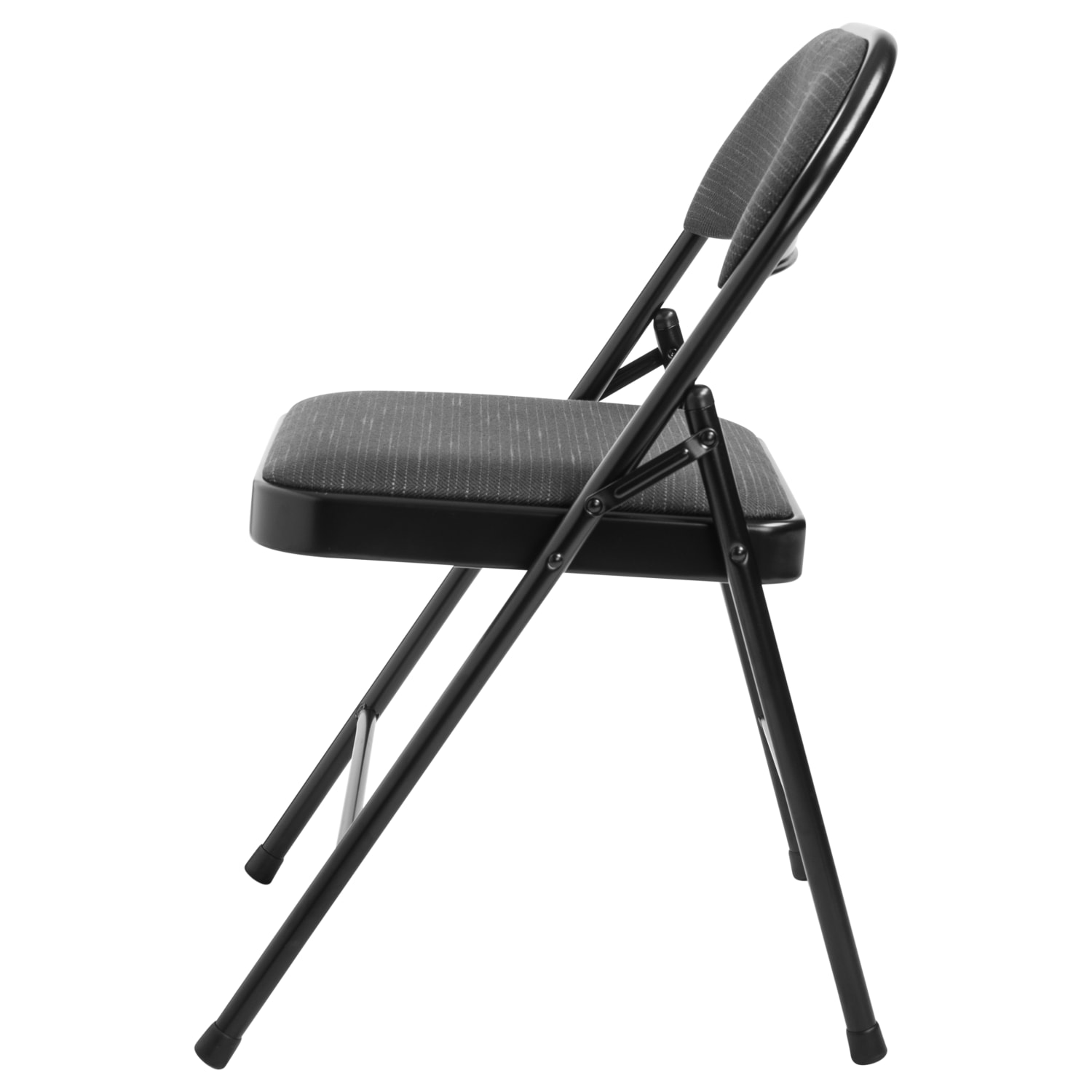 National Public Seating Commercialine 970 Series Fabric Upholstered Folding Chairs, Star Trail Black, Pack Of 4 Chairs - Image 7