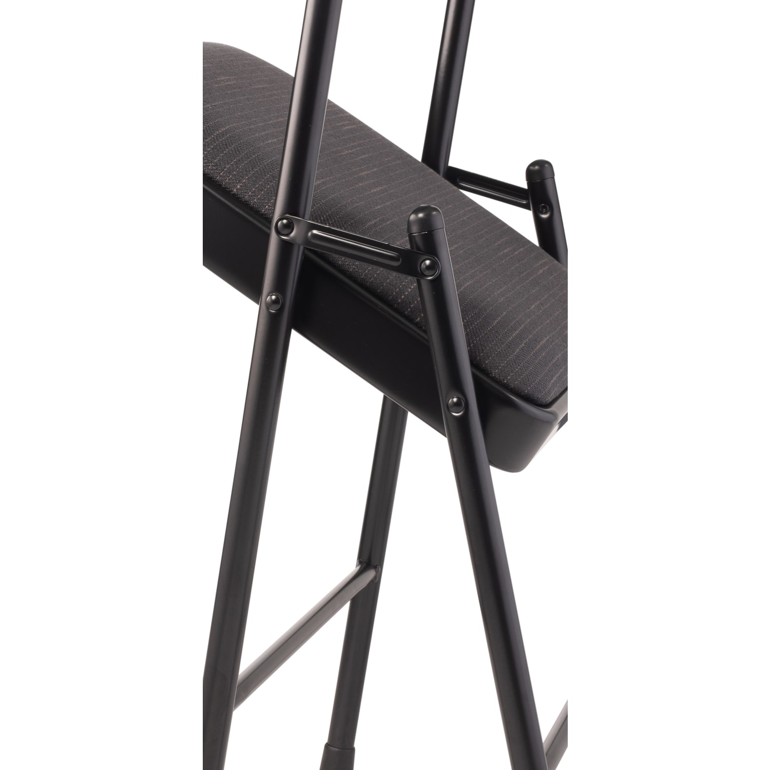 National Public Seating Commercialine 970 Series Fabric Upholstered Folding Chairs, Star Trail Black, Pack Of 4 Chairs - Image 9