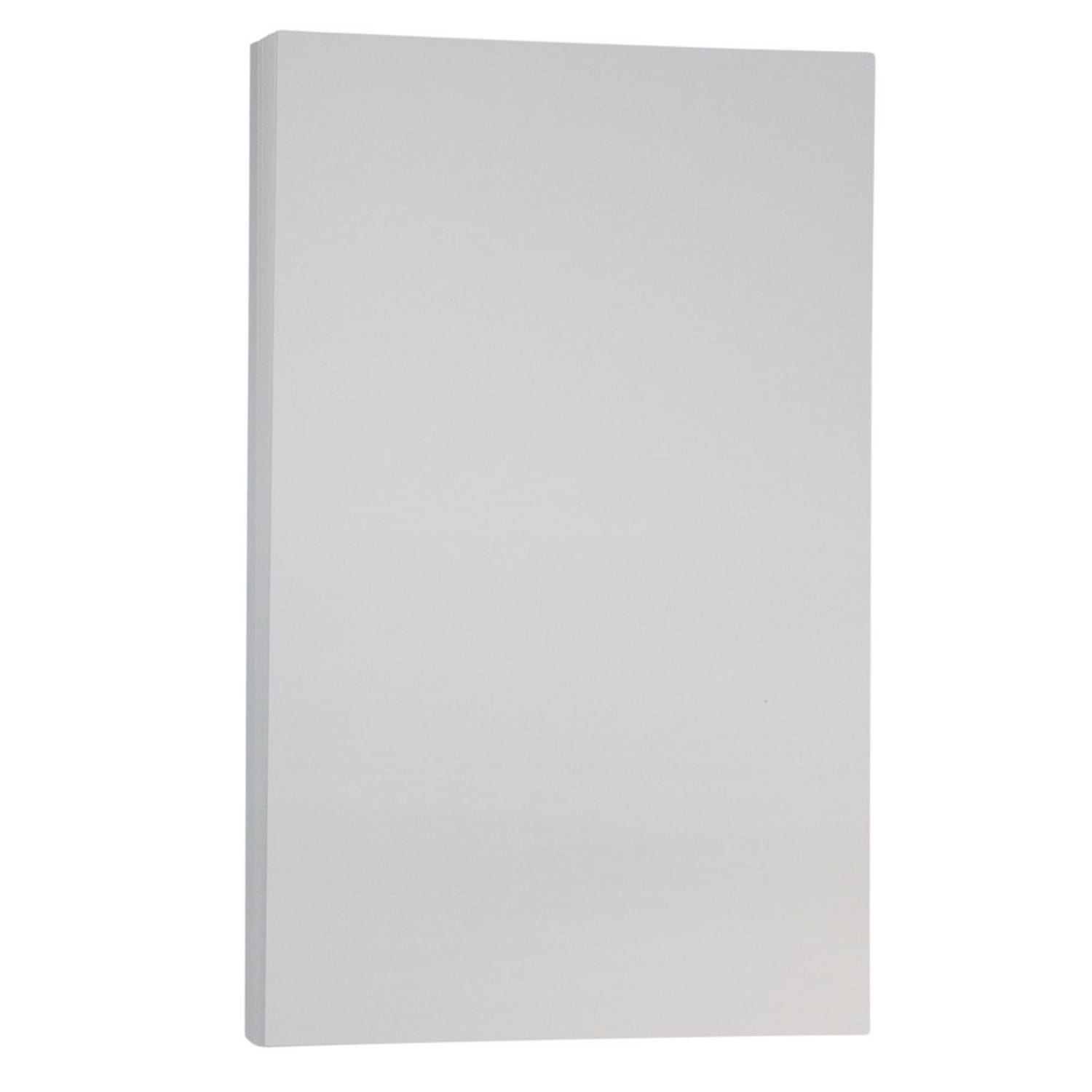 JAM Paper Card Stock, Vellum Bristol Gray, Legal (8.5in x 14in), 67 Lb, Pack Of 50 - Image 3