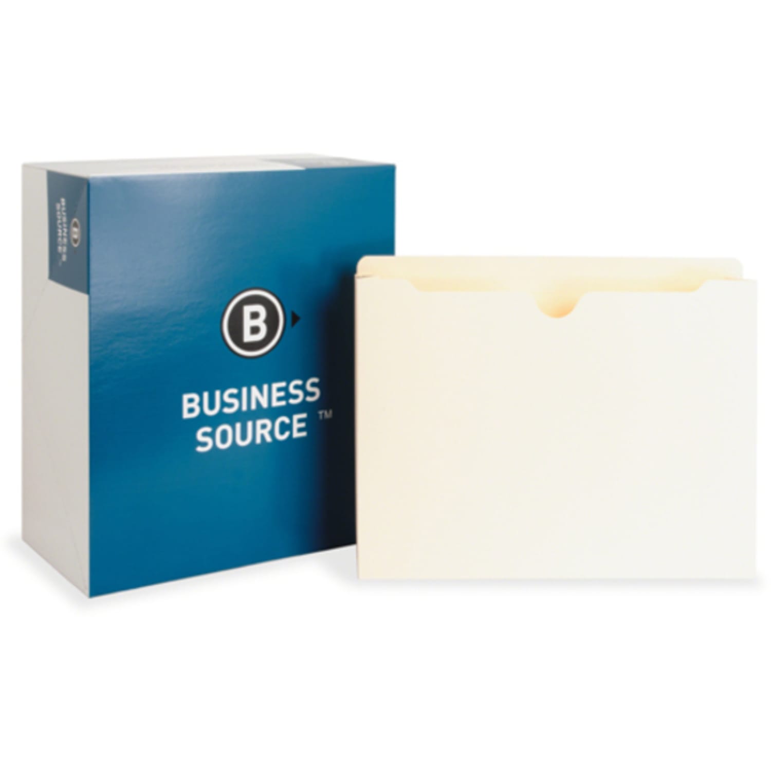 Business Source 2-Ply Vertical Expanding File Pockets, 2in Expansion, Letter Size, 8 1/2in x 11in, Manila, Box Of 50 Pockets - Image 3