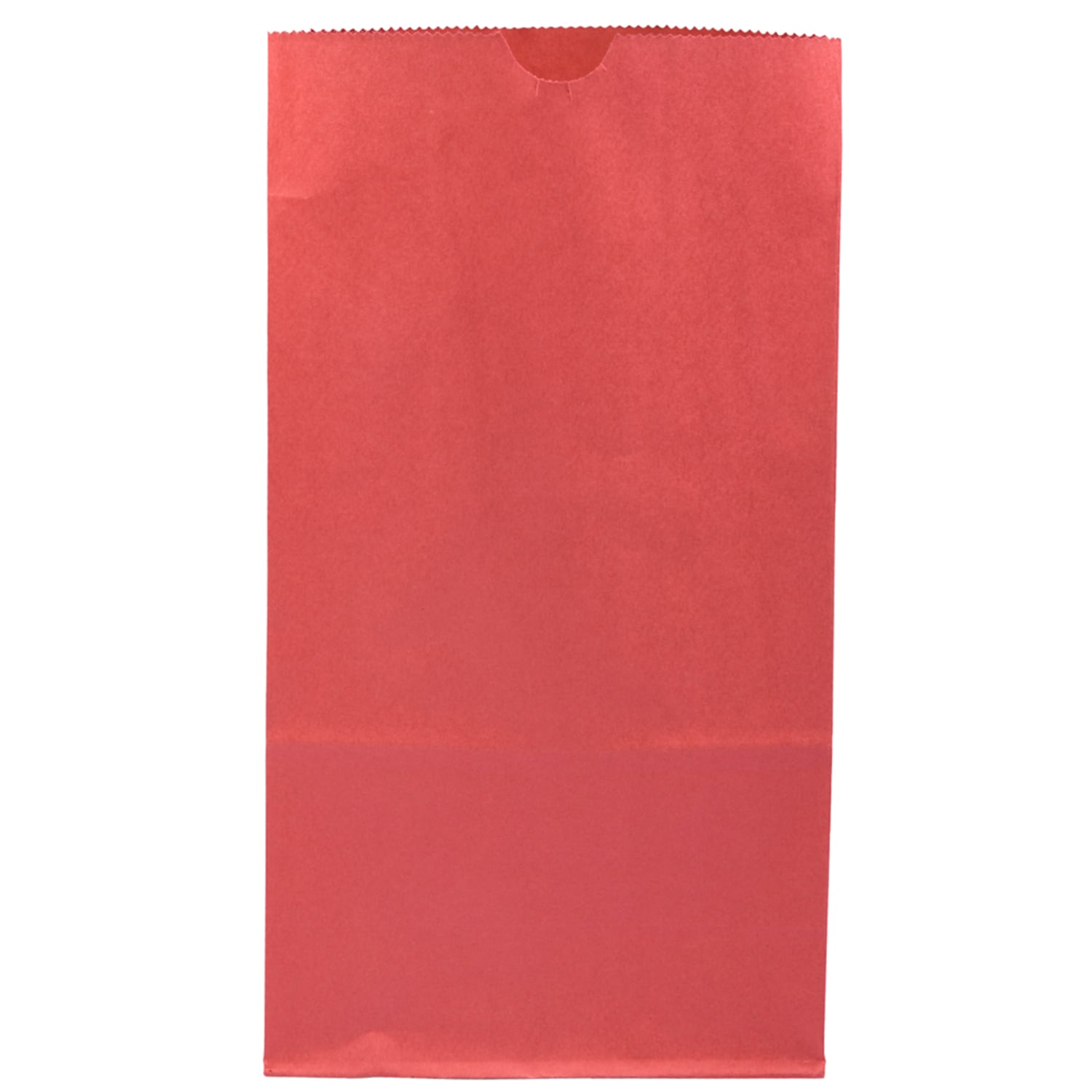 JAM Paper Kraft Lunch Bags, Large, 11 x 6 x 3 3/4, Red, Pack Of 25 Bags - Image 3