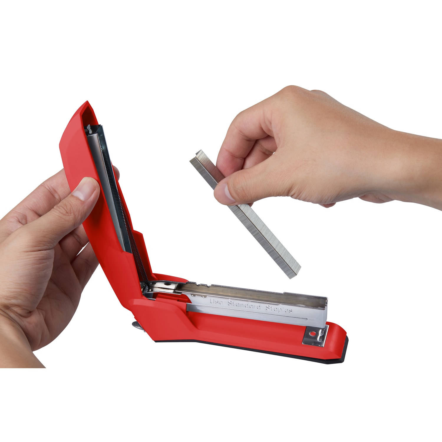 Bostitch Ascend Stapler With Antimicrobial Protection, 70% Recycled, Red - Image 6
