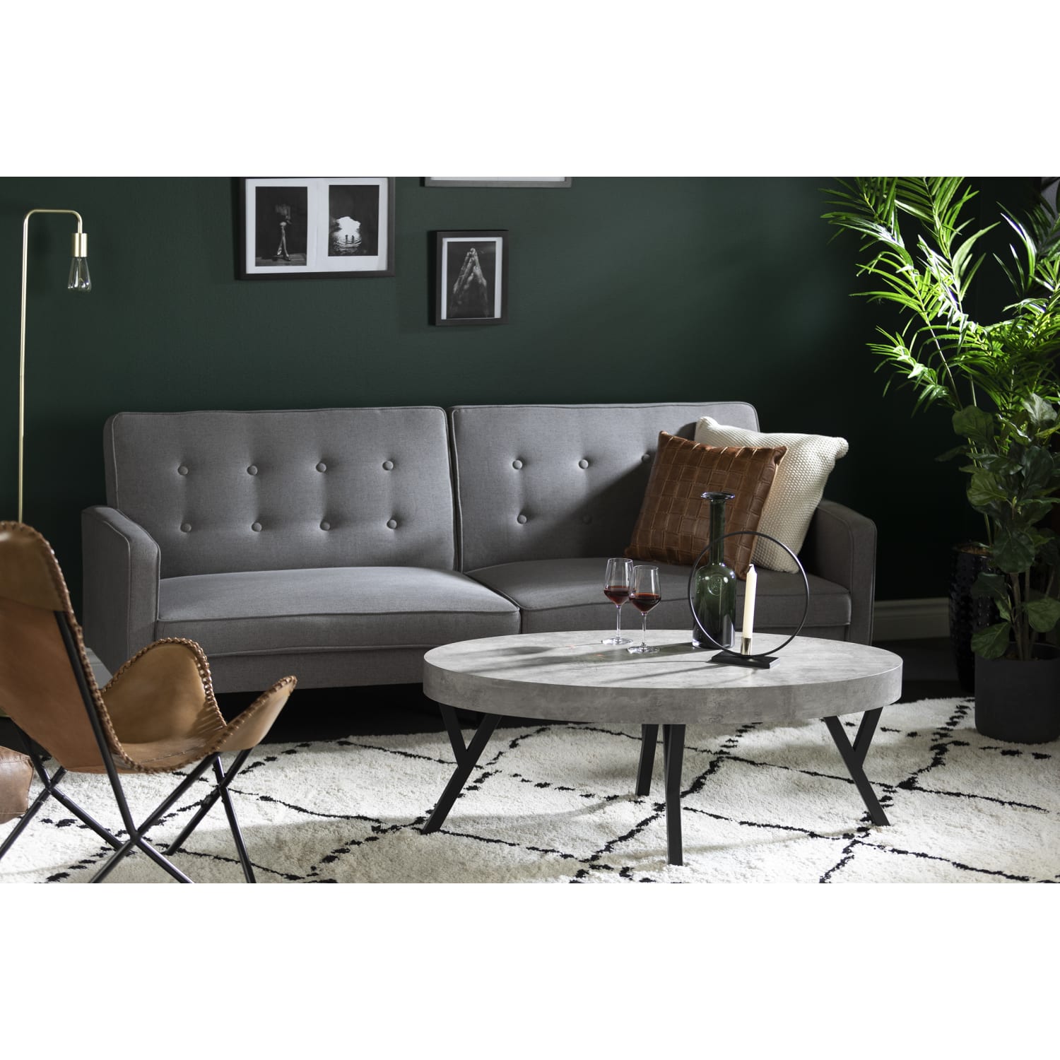 South Shore City Life Coffee Table, 17inH x 23-1/2inW x 43-1/4inD, Concrete - Image 3