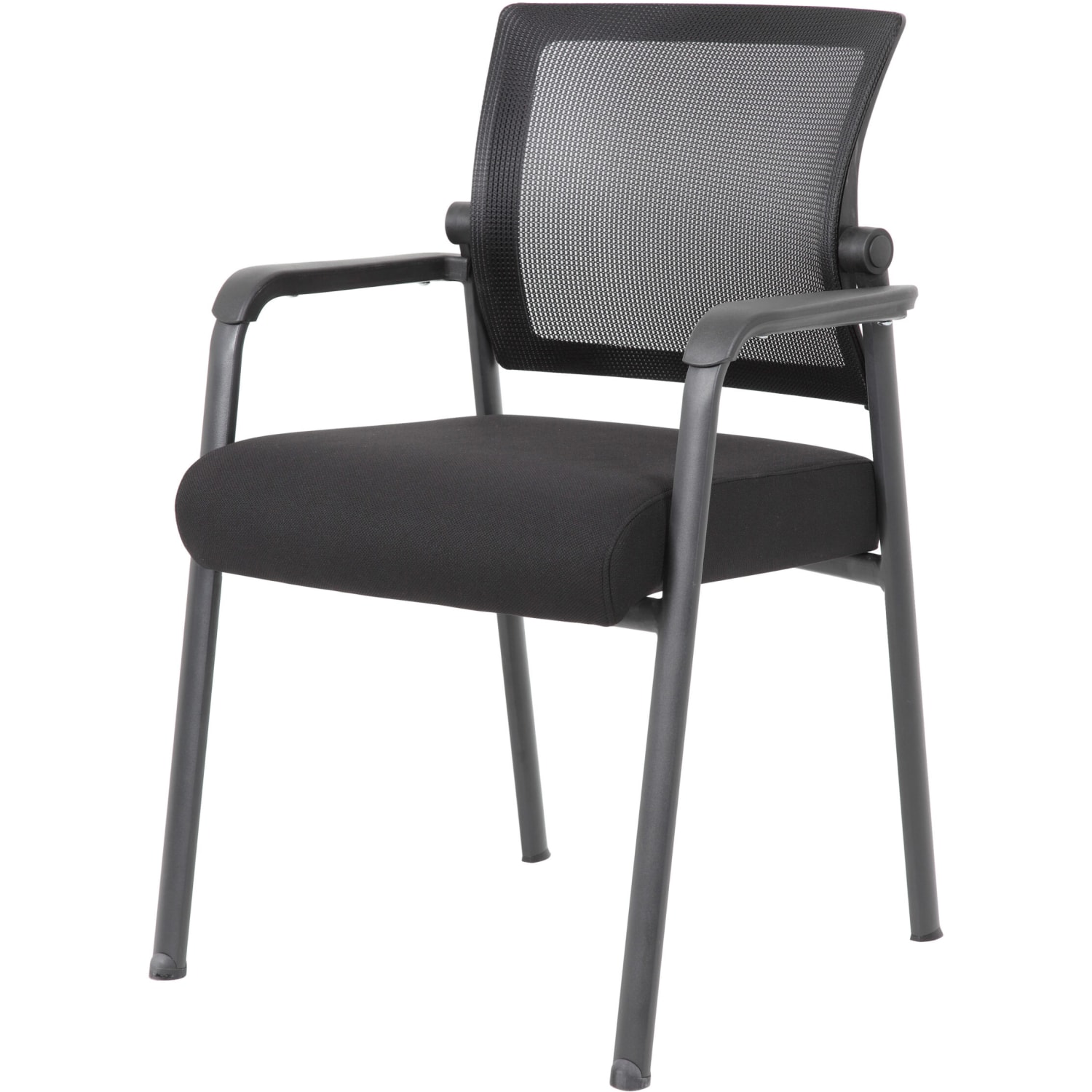 Boss Office Products Mesh 4-Legged Guest Chair, Black - Image 4