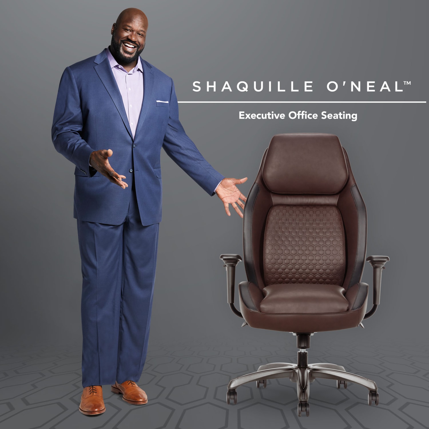 Shaquille ONeal Zephyrus Ergonomic Bonded Leather HighBack Executive Office Chair WalnutSilver BIFMA Compliant PopularChairscom Shaquille O Neal Zephyrus Ergonomic Bonded Leather High Back Executive Office Chair WalnutSilver BIFMA Compliant PopularChairscom