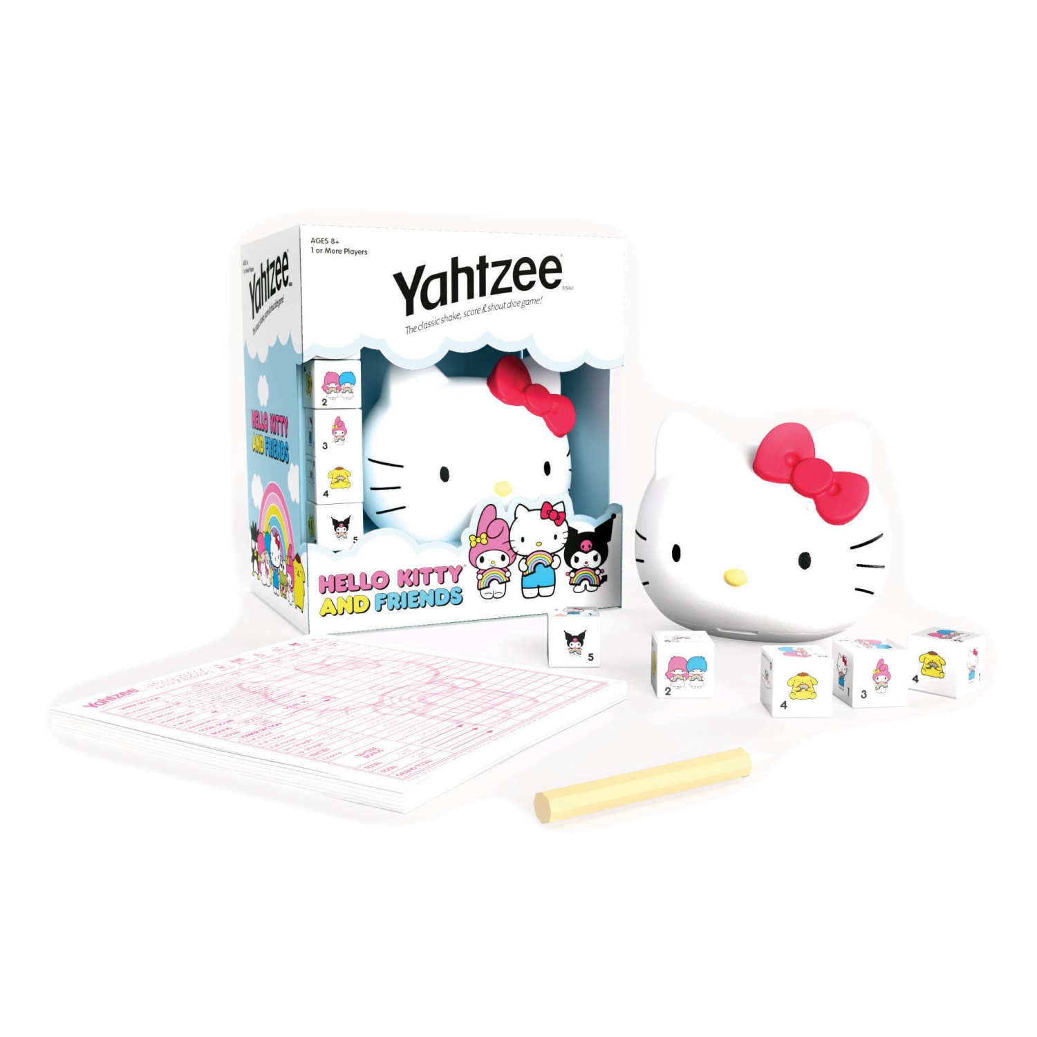 USAopoly YAHTZEE Game, Hello Kitty and Friends, Grades 3 To 12 - Image 3
