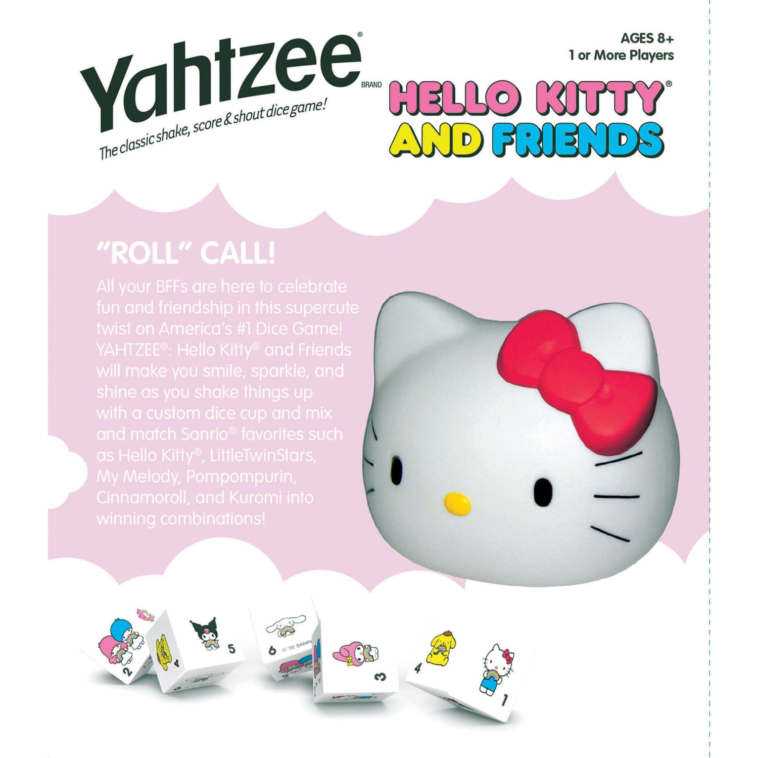 USAopoly YAHTZEE Game, Hello Kitty and Friends, Grades 3 To 12 - Image 5