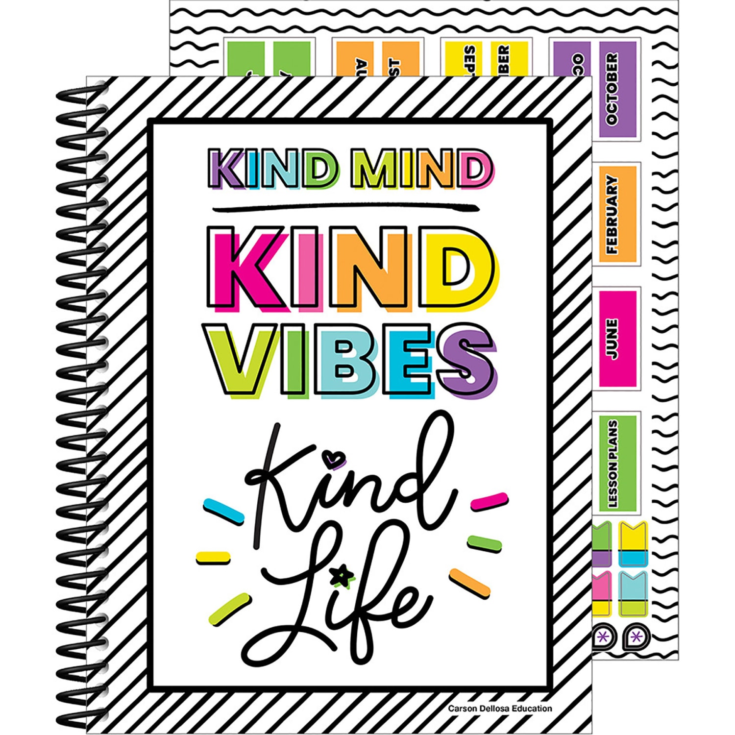Carson Dellosa Education Teacher Planner, Kind Vibes - Image 3