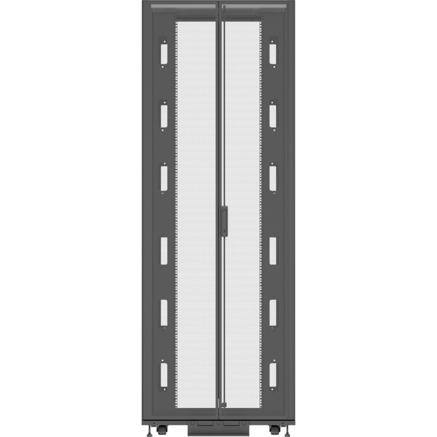 Vertiv VR Rack - 48U Server Rack Enclosure| 800x1100mm| 19-inch Cabinet (VR3157) - 2265x800x1100mm (HxWxD)| 77% perforated doors| Sides| Casters - Image 6