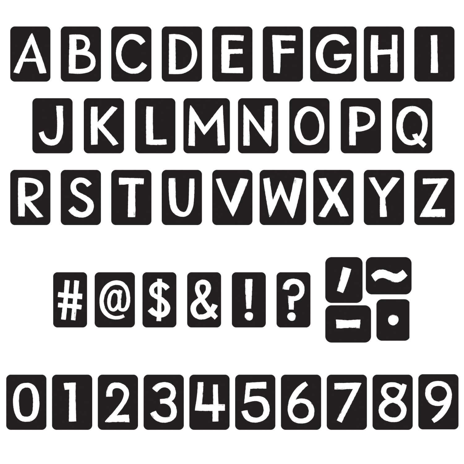 Trend 4in Uppercase Ready Letters, Black Tiles, 150 Letters Per Pack, Set Of 2 Packs - Image 5