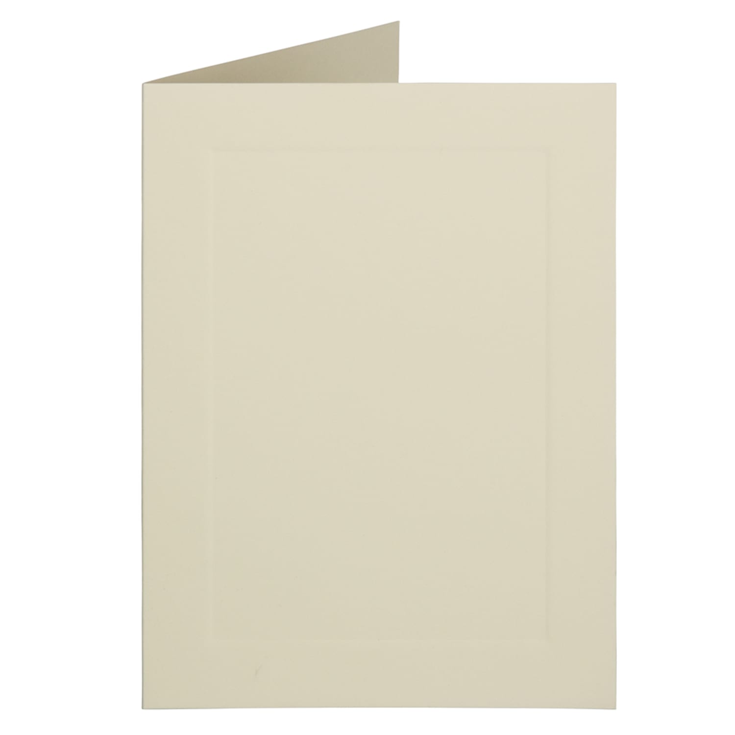 JAM Paper Note Cards, Fold-Over, Panel Border, 4 5/8in x 6 1/4in, Ivory, Pack Of 25 - Image 5