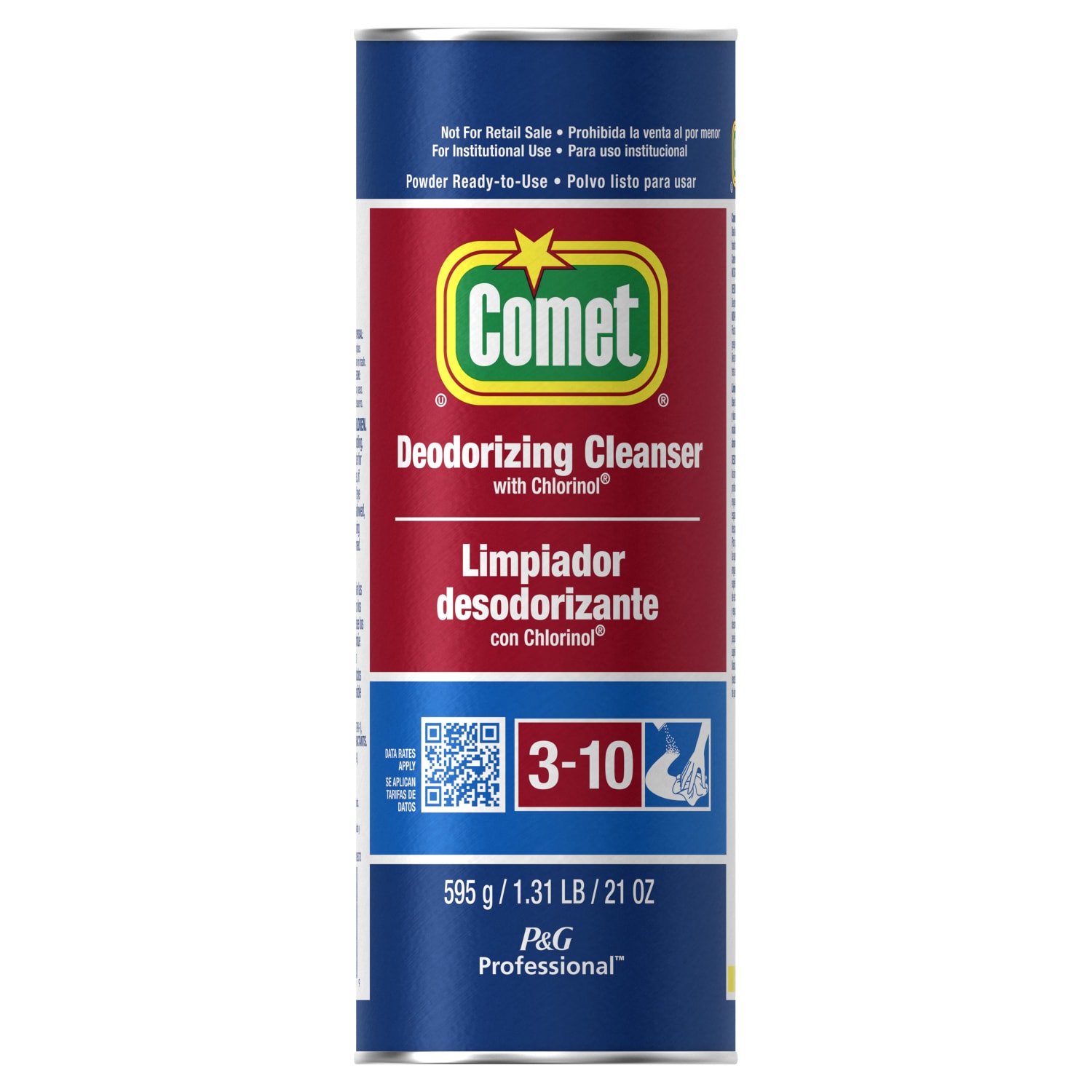 Comet Deodorizing Cleanser - For Multipurpose - 21 oz (1.31 lb) - Recommended For: Stain Remover - Deodorize - 24 / Carton