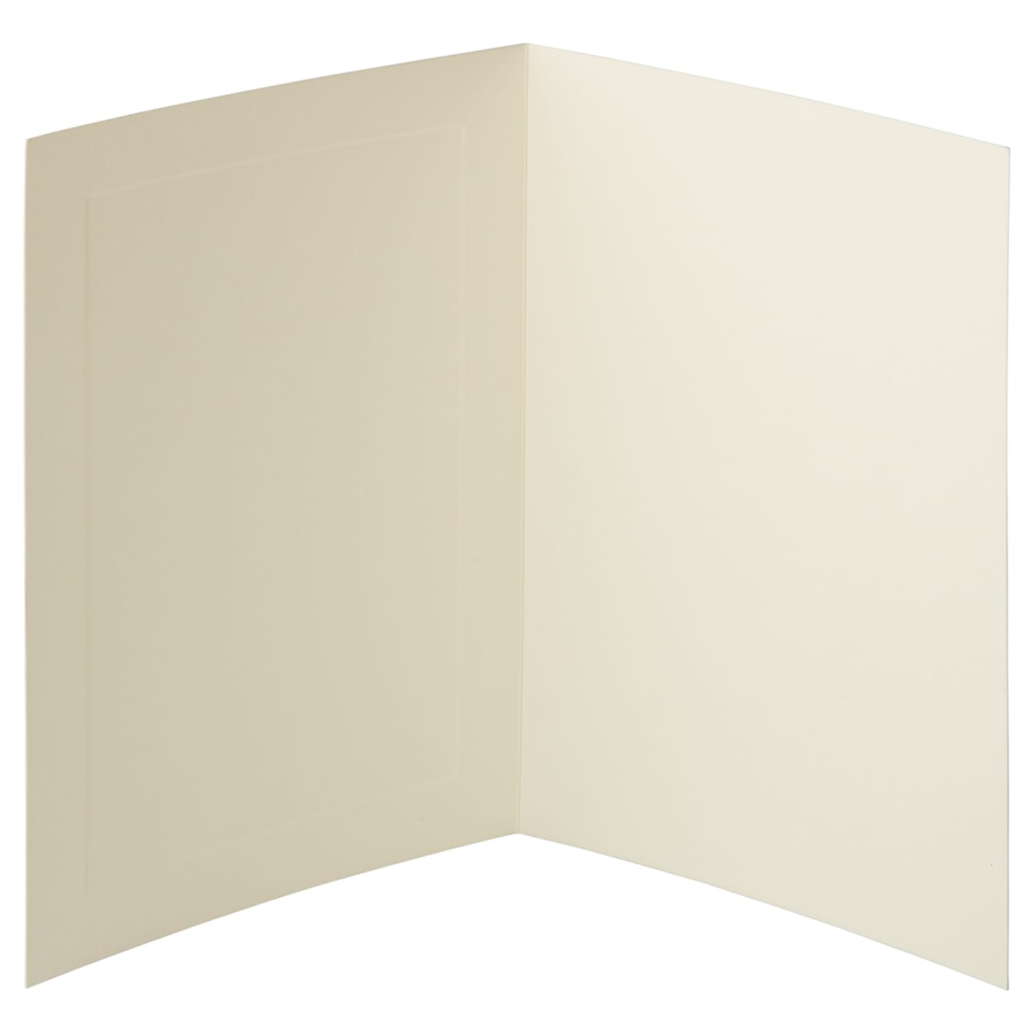 JAM Paper Fold-Over Cards, Panel Border, 5in x 6 5/8in, Ivory, Pack Of 25 - Image 4