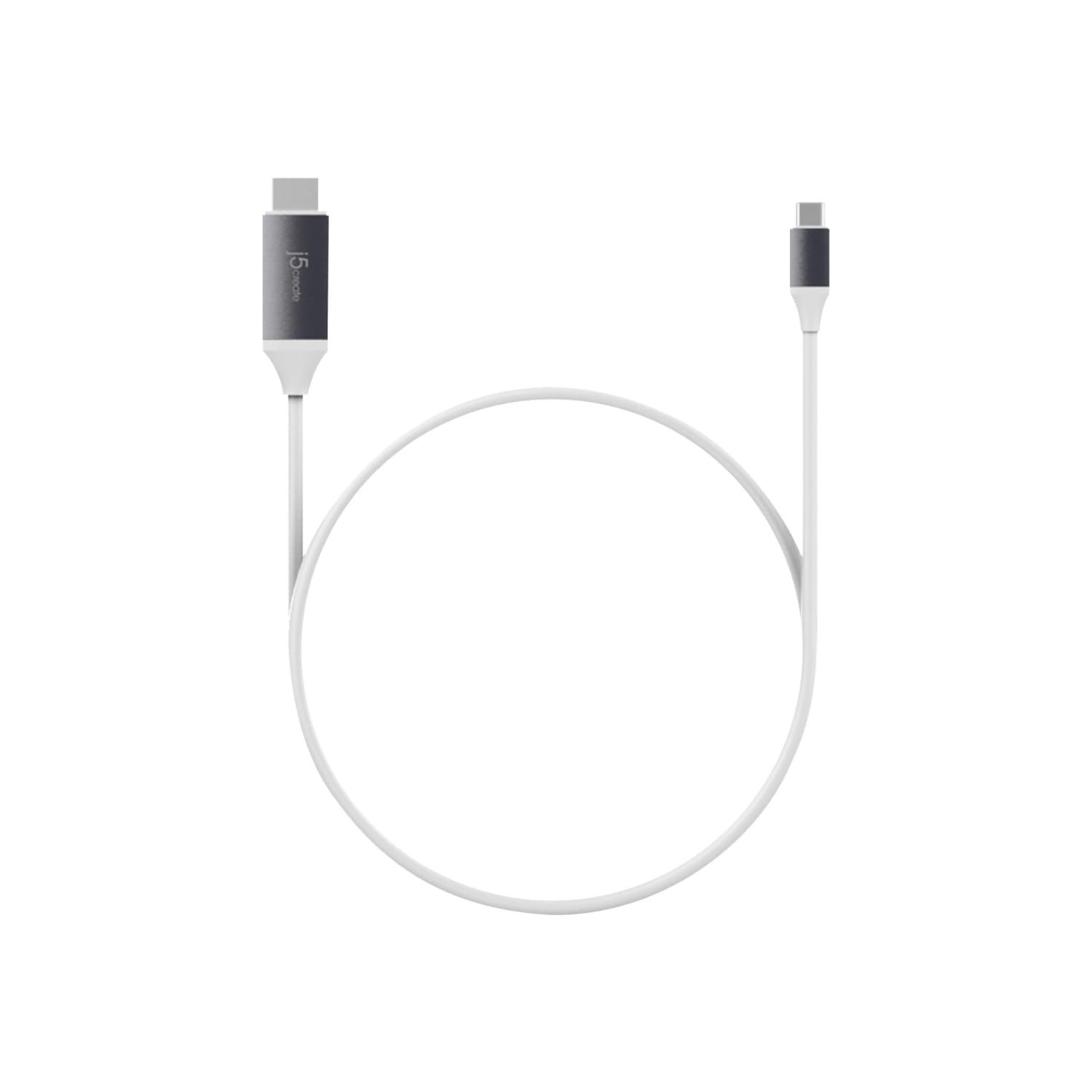 j5create USB Type-C-To-4K HDMI Cable, 75.25in, Gray, JCC153G - Image 5