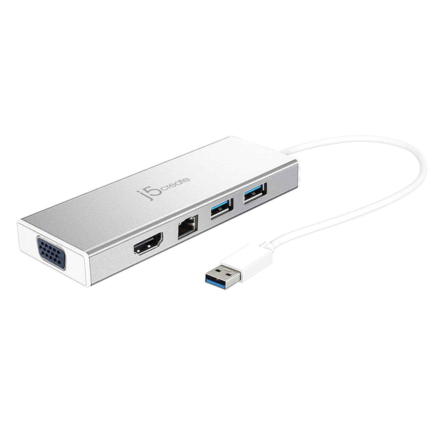 j5create USB 3.0 Mini Dock, Silver, JUD380 - Image 3