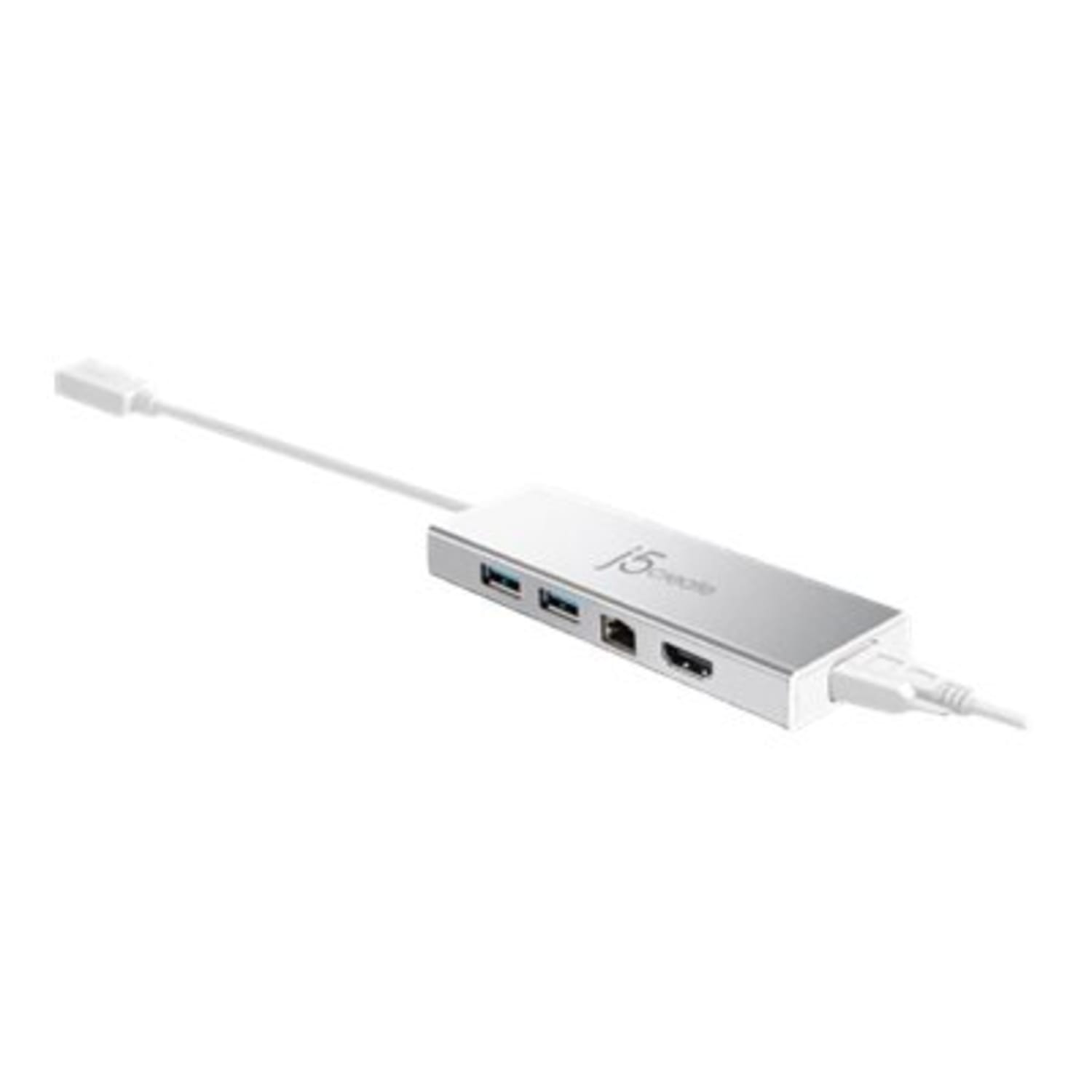 j5create USB 3.0 Mini Dock, Silver, JUD380 - Image 6