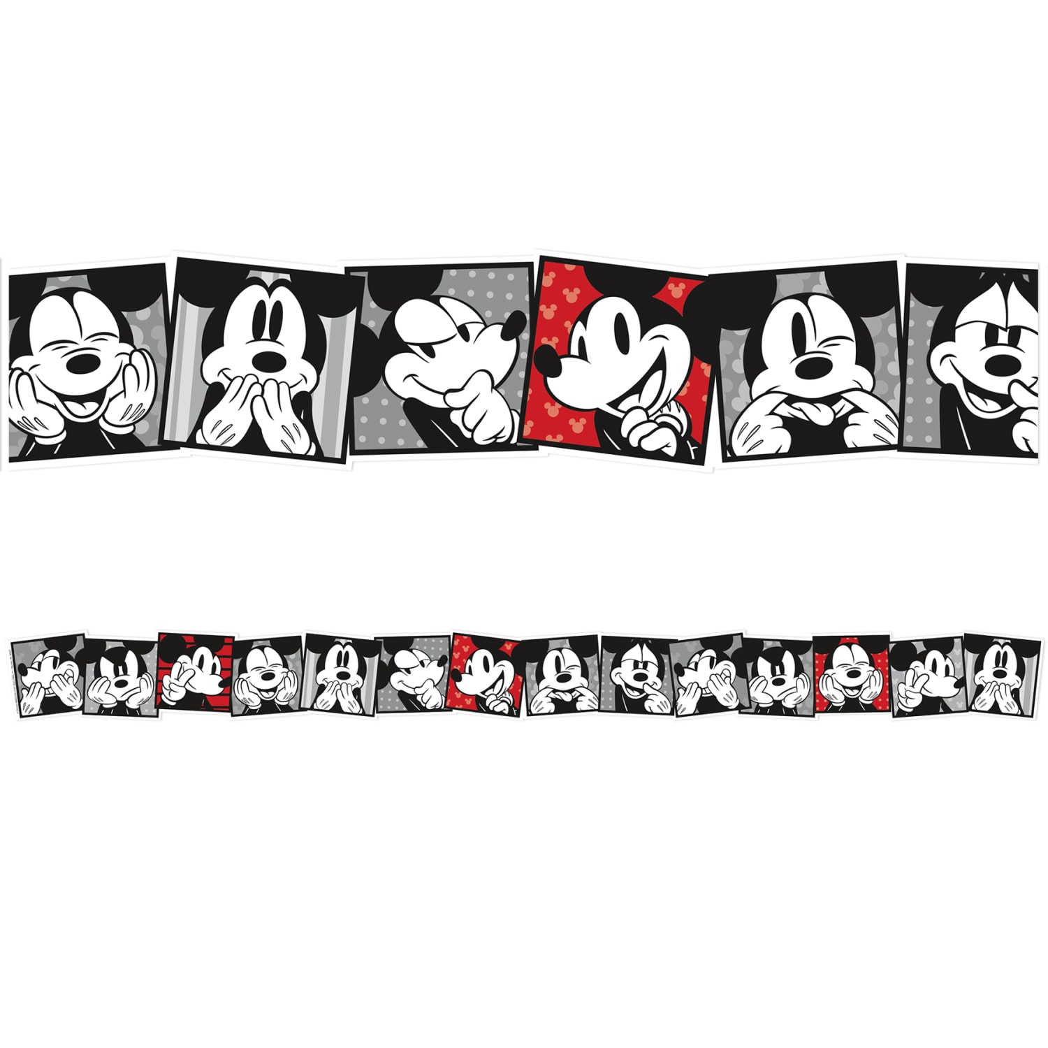 Eureka School Extra-Wide Deco Trim, Mickey Mouse Throwback Mickey Selfies, 37' Per Pack, Set Of 3 Packs - Image 3