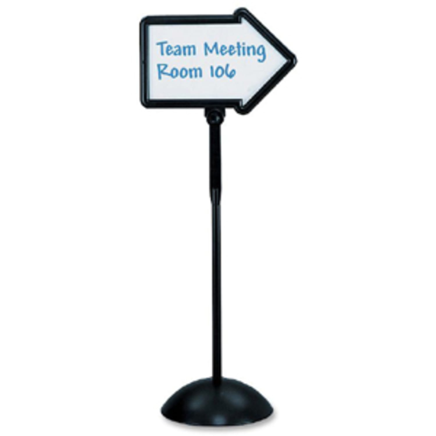 Safco Write Way Directional Sign - Steel - Black - Image 4