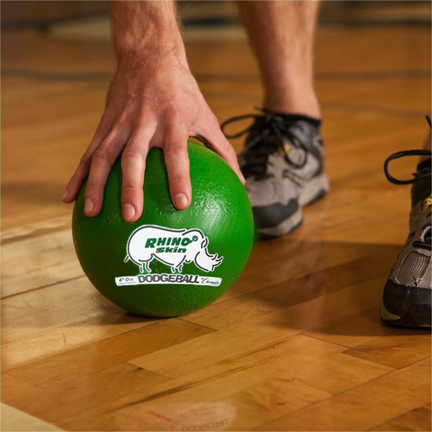 Champion Sports Rhino Skin Low Bounce Dodgeball Set, 6.30in, Low Density Foam, Dodgeball, Red, Orange, Yellow, Green, Blue, Purple, 6 / Set, CHSRXD6SET - Image 5