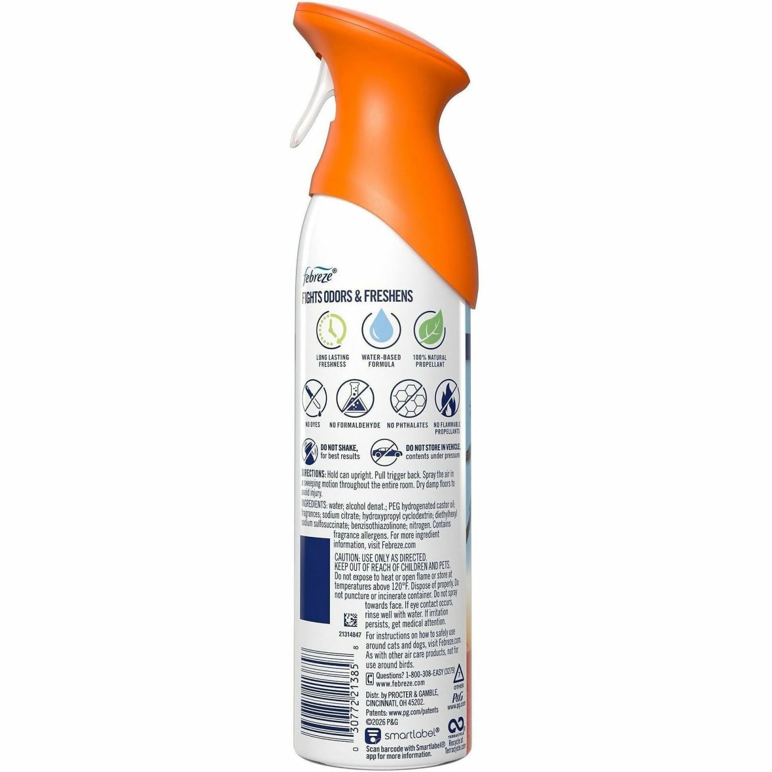 Febreze Air Mist Air Freshener Spray - Spray - 8.1 fl oz (0.3 quart) - Hawaiian Aloha - Odor Neutralizer, Long Lasting - 6 / Carton - Image 5
