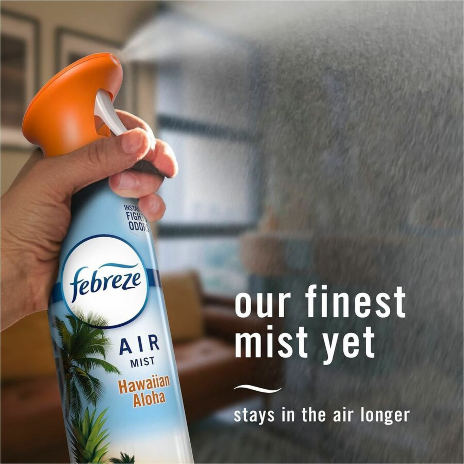 Febreze Air Mist Air Freshener Spray - Spray - 8.1 fl oz (0.3 quart) - Hawaiian Aloha - Odor Neutralizer, Long Lasting - 6 / Carton - Image 6