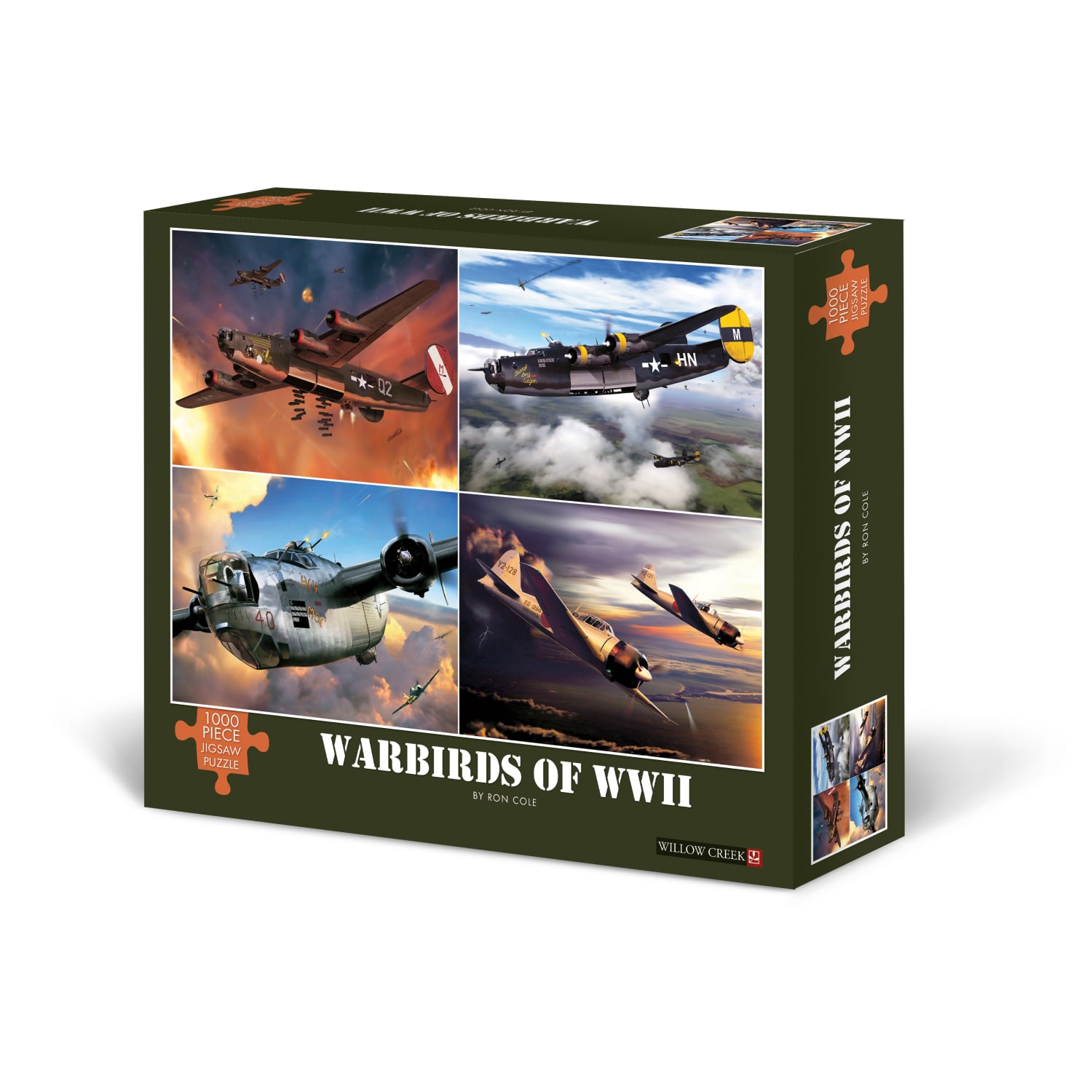 Willow Creek Press 1,000-Piece Puzzle, 26-5/8in x 19-1/4in, Warbirds Of WWII - Image 3