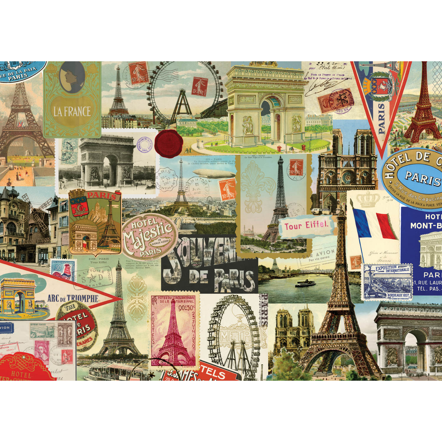 Willow Creek Press 1,000-Piece Puzzle, 26-5/8in x 19-1/4in, Vintage Paris - Image 3