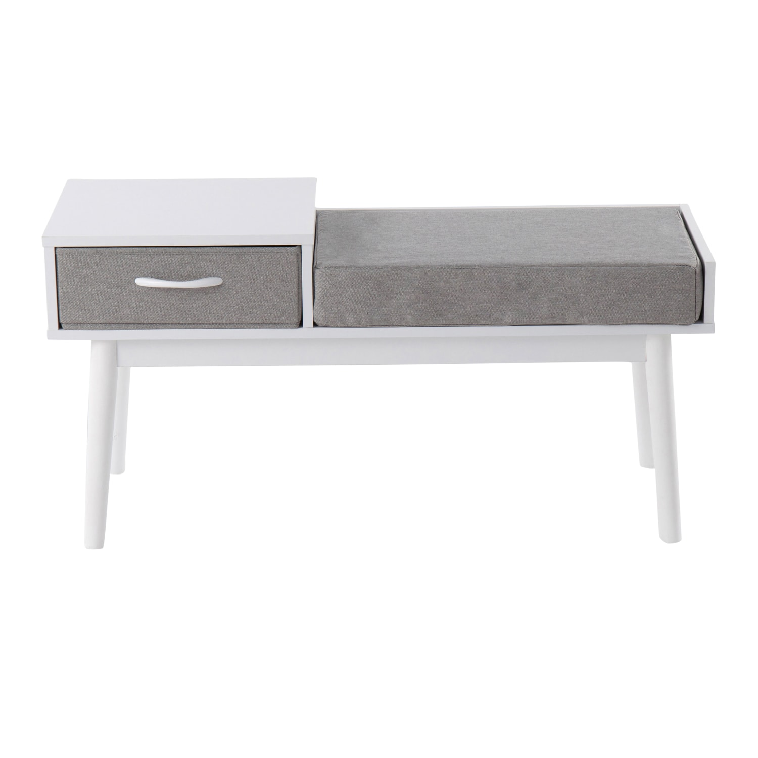 Lumisource Telephone Bench WhiteGray PopularChairscom Lumisource Telephone Bench WhiteGray PopularChairscom