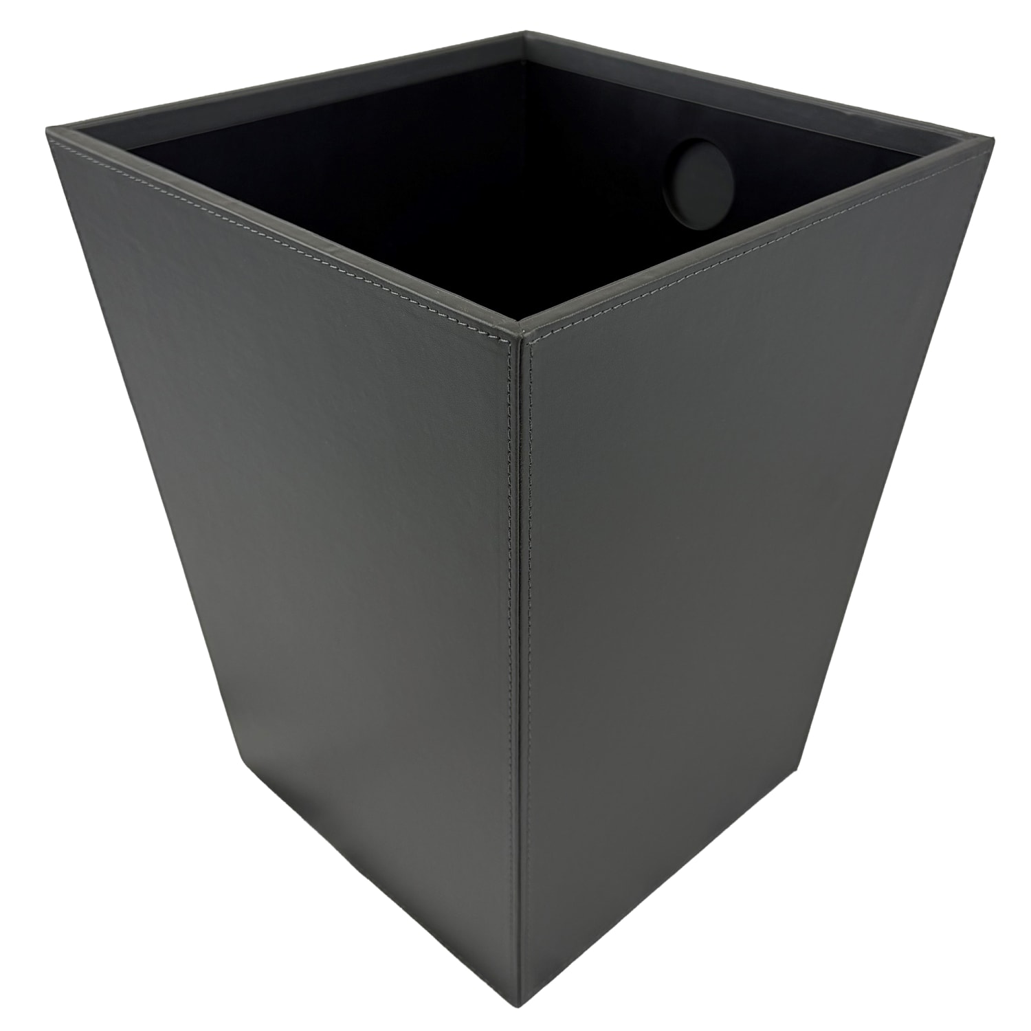 Hospitality Source Wood/Metal Waste Bins, 9-1/2in x 9-1/2in x 12-1/2in, Dark Gray, Set Of 6 Bins - Image 4
