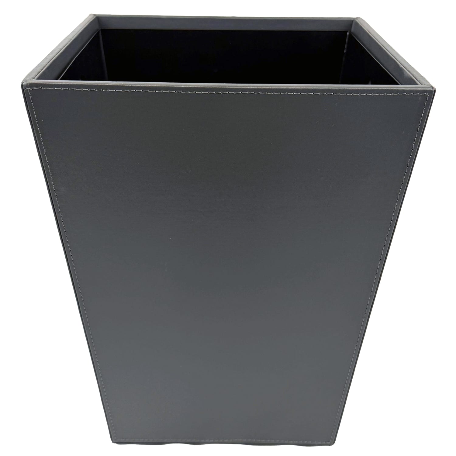 Hospitality Source Wood/Metal Waste Bins, 9-1/2in x 9-1/2in x 12-1/2in, Dark Gray, Set Of 6 Bins - Image 5