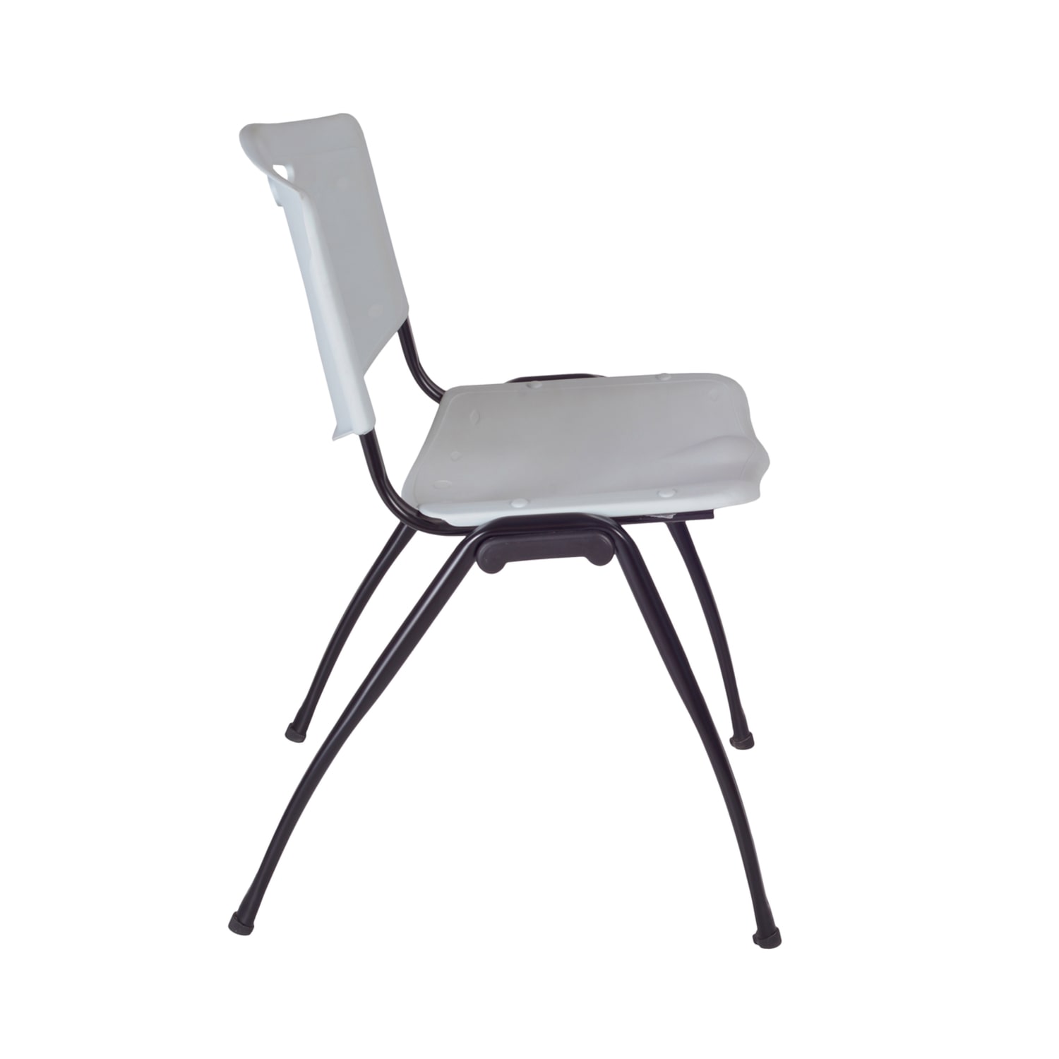 Regency M Breakroom Stacking Chairs ChromeGray Pack Of 40 Chairs PopularChairscom