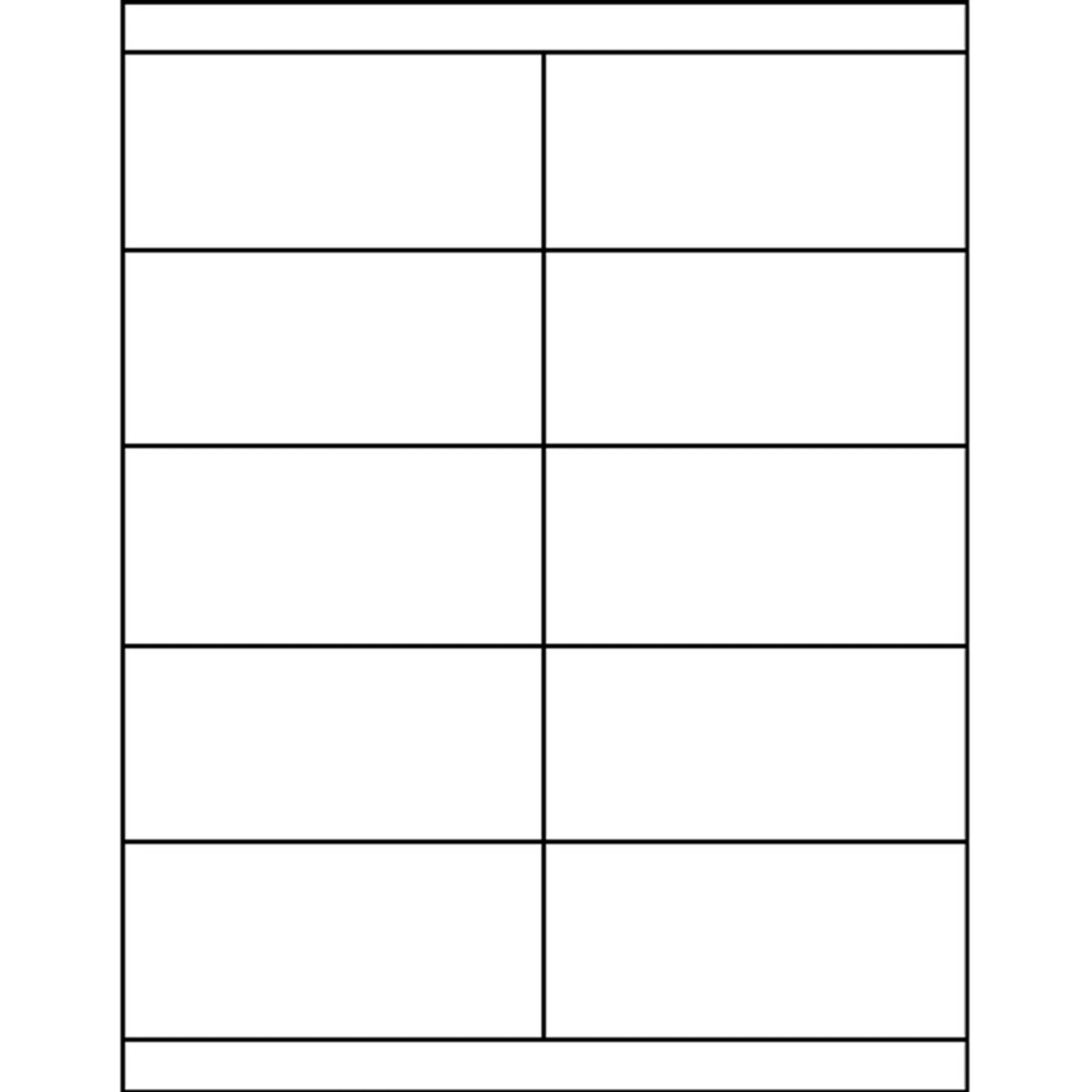 Business Source Clear Shipping Labels - 2in Width x 4 1/4in Length - Permanent Adhesive - Rectangle - Laser - Clear - 10 / Sheet - Self-adhesive - 500 / Pack - Image 4