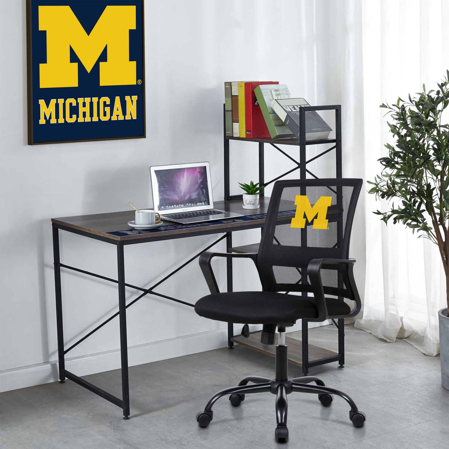 Imperial NCAA Mesh Mid-Back Task Chair, University Of Michigan - Image 6