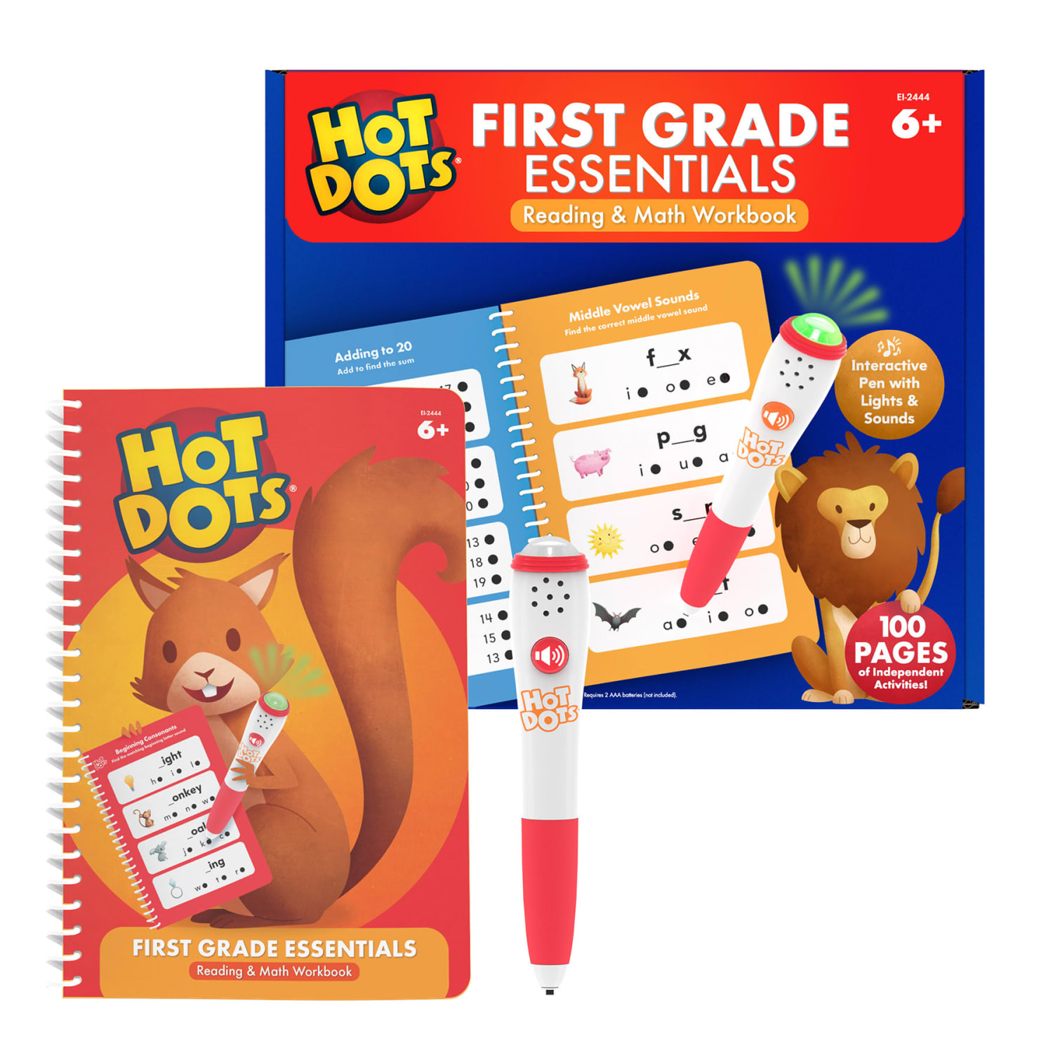 Educational Insights Hot Dots First Grade Essentials Reading & Math Workbook - Image 4