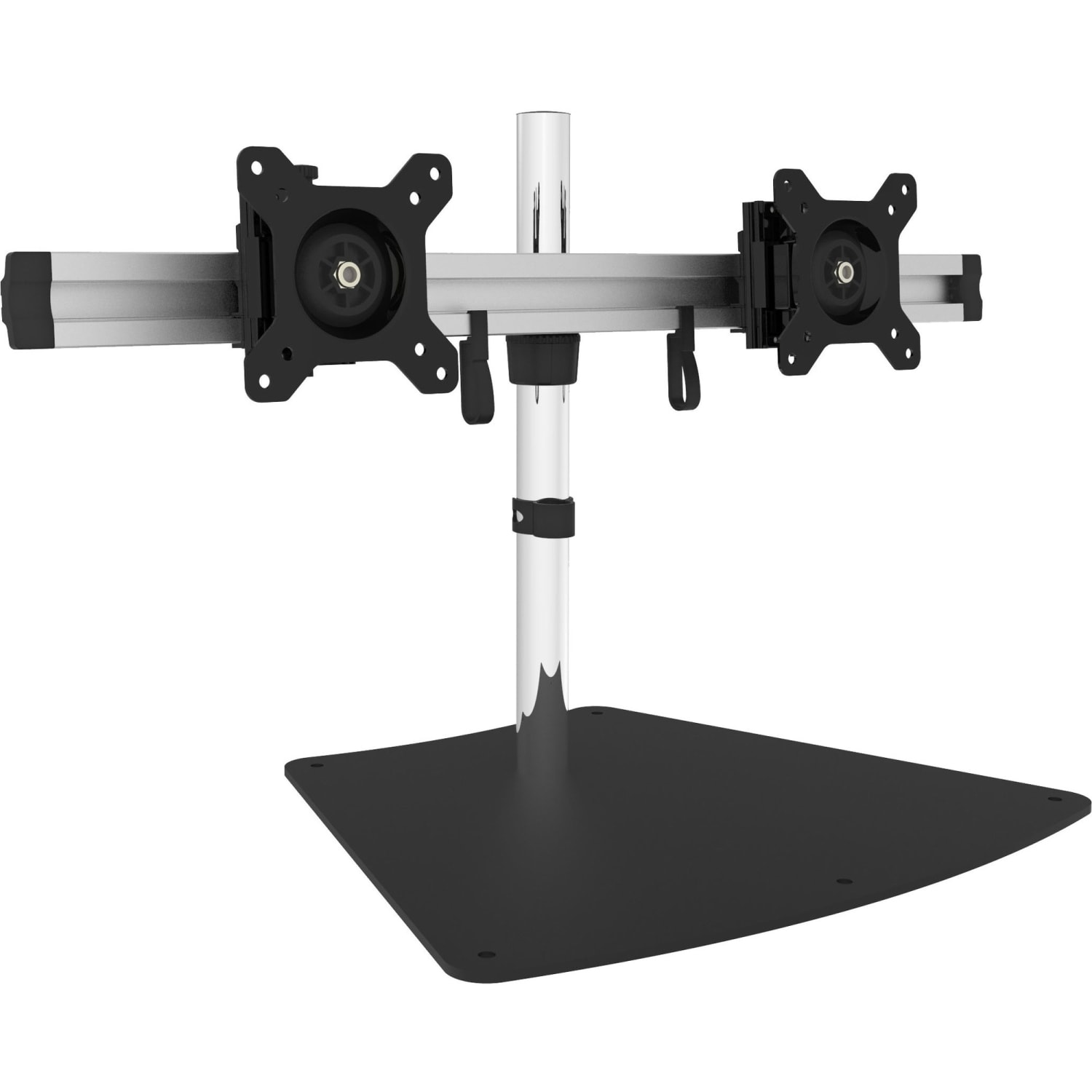 SIIG Easy-Adjust Dual Monitor Desk Stand - 13in to 27in - Up to 27in Screen Support - 35.20 lb Load Capacity - CEMT2011S1 - Image 3