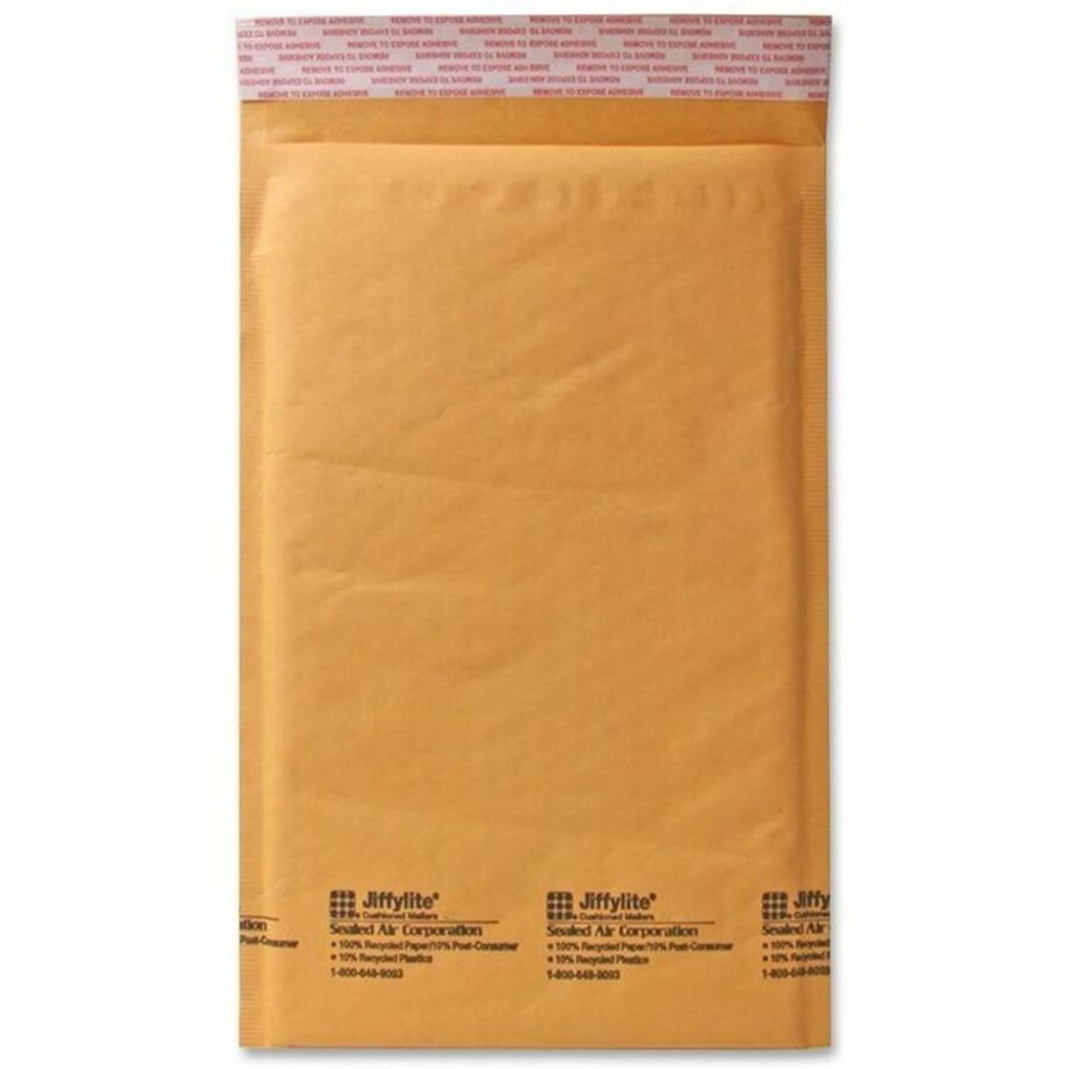 Sealed Air Jiffylite Self-Seal Bubble Mailers, Size #3, 8 1/2in x 14 1/2in, Satin Gold, Pack Of 100 - Image 3