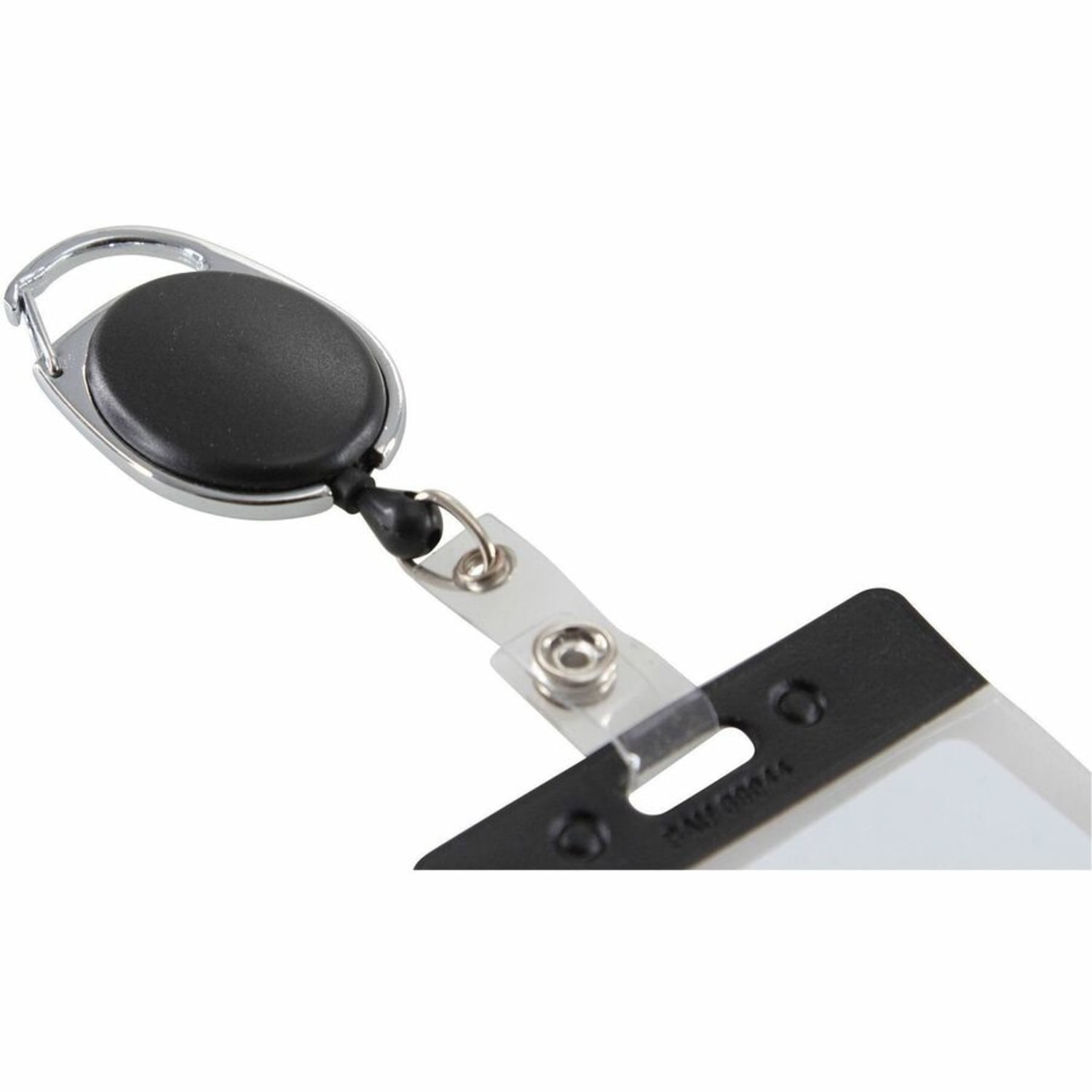 SICURIX Quick Clip ID Card Reel, Black, 1 Each - Image 4