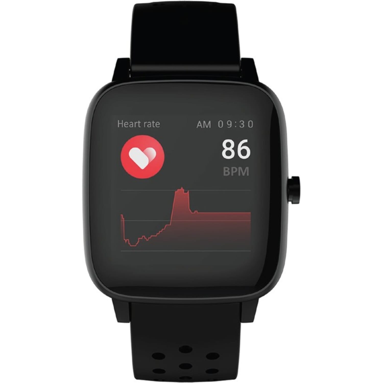 Supersonic 1.4in Touch Screen Smartwatch with Body Temperature Monitor - Black - Image 6