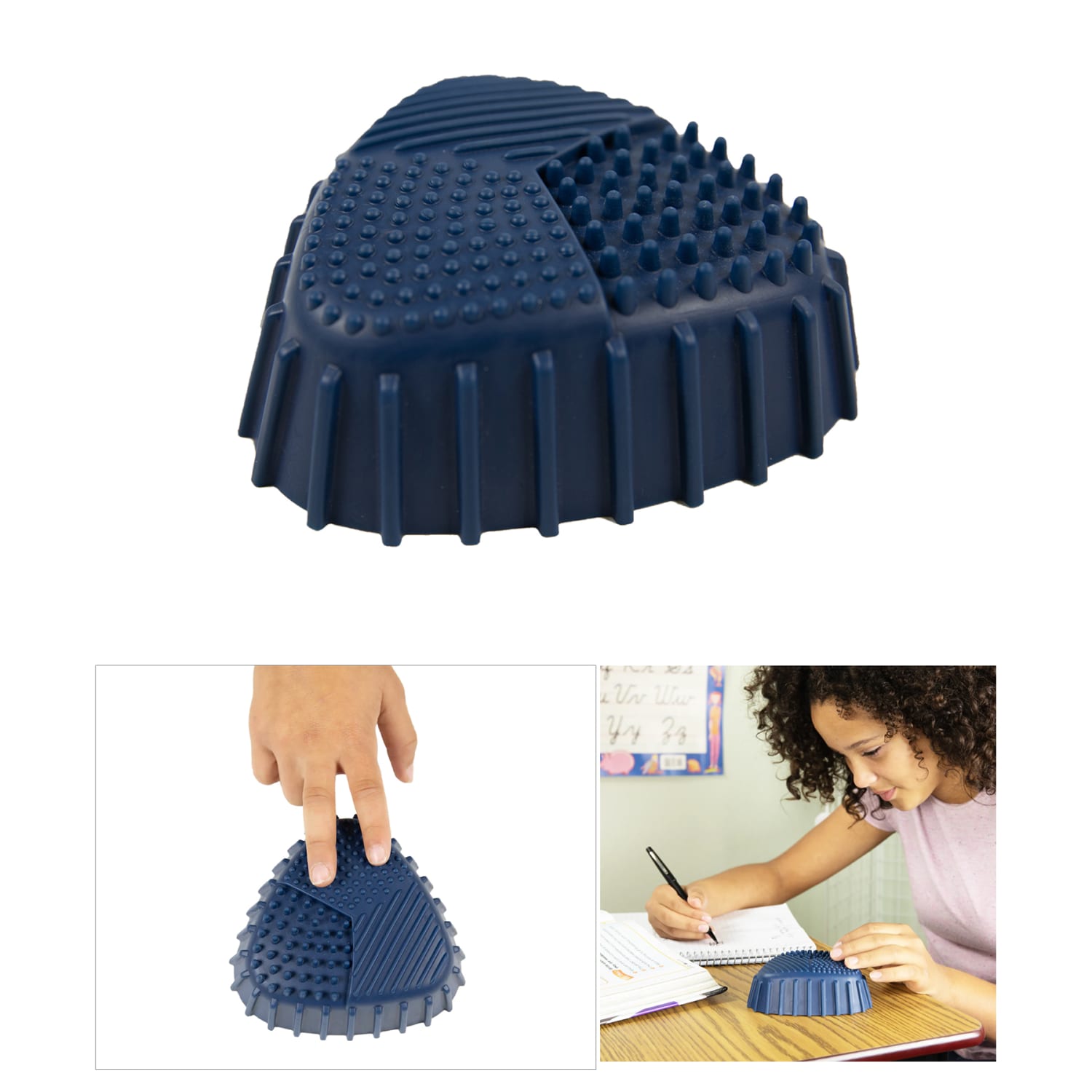 Bouncyband SensiPod Desk Fidget Toy, 5in x 5in x 5in, Blue