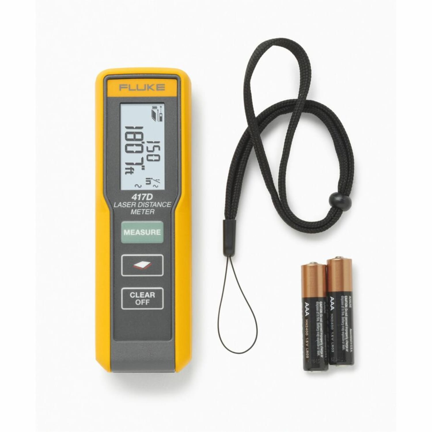 Fluke 417D Laser Distance Meter - Laser Measure - Laser Level - 131 ft - ± 78.7 mil - AAA Battery LCD Display - Image 4