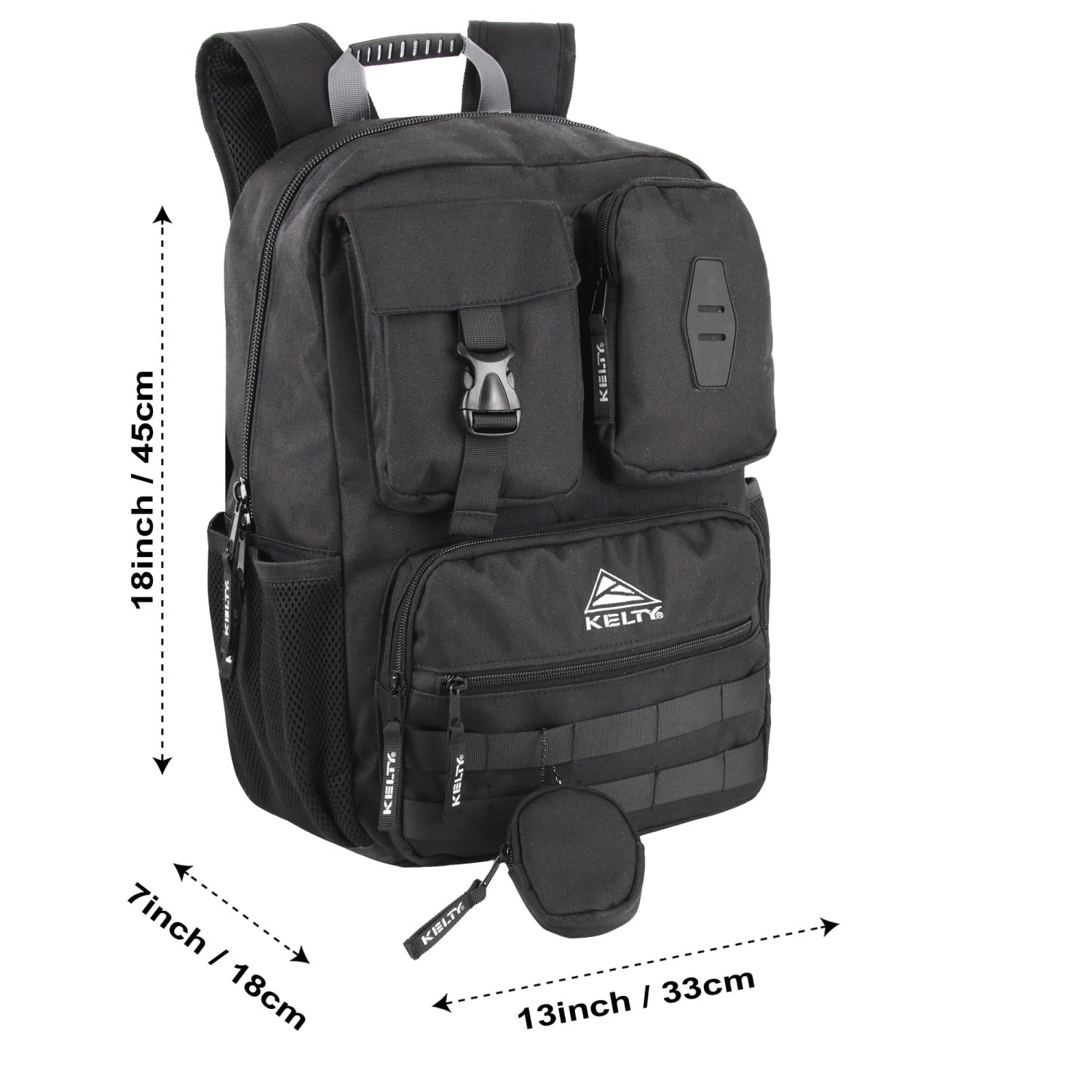 Kelty 4370 Multi-Pocket Backpack With 17in Laptop Sleeve, Black, Total Qty 1 - Image 5