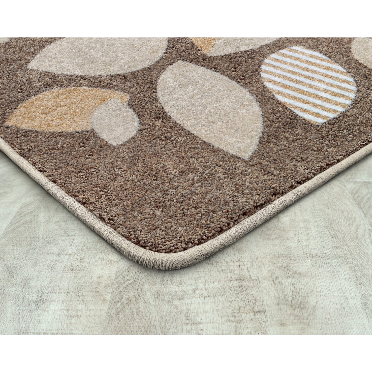 Joy Carpets Kids Essentials Rectangle Area Rug, Shady Grove, 5-1/3ft x 7-33/50ft, Neutral - Image 3